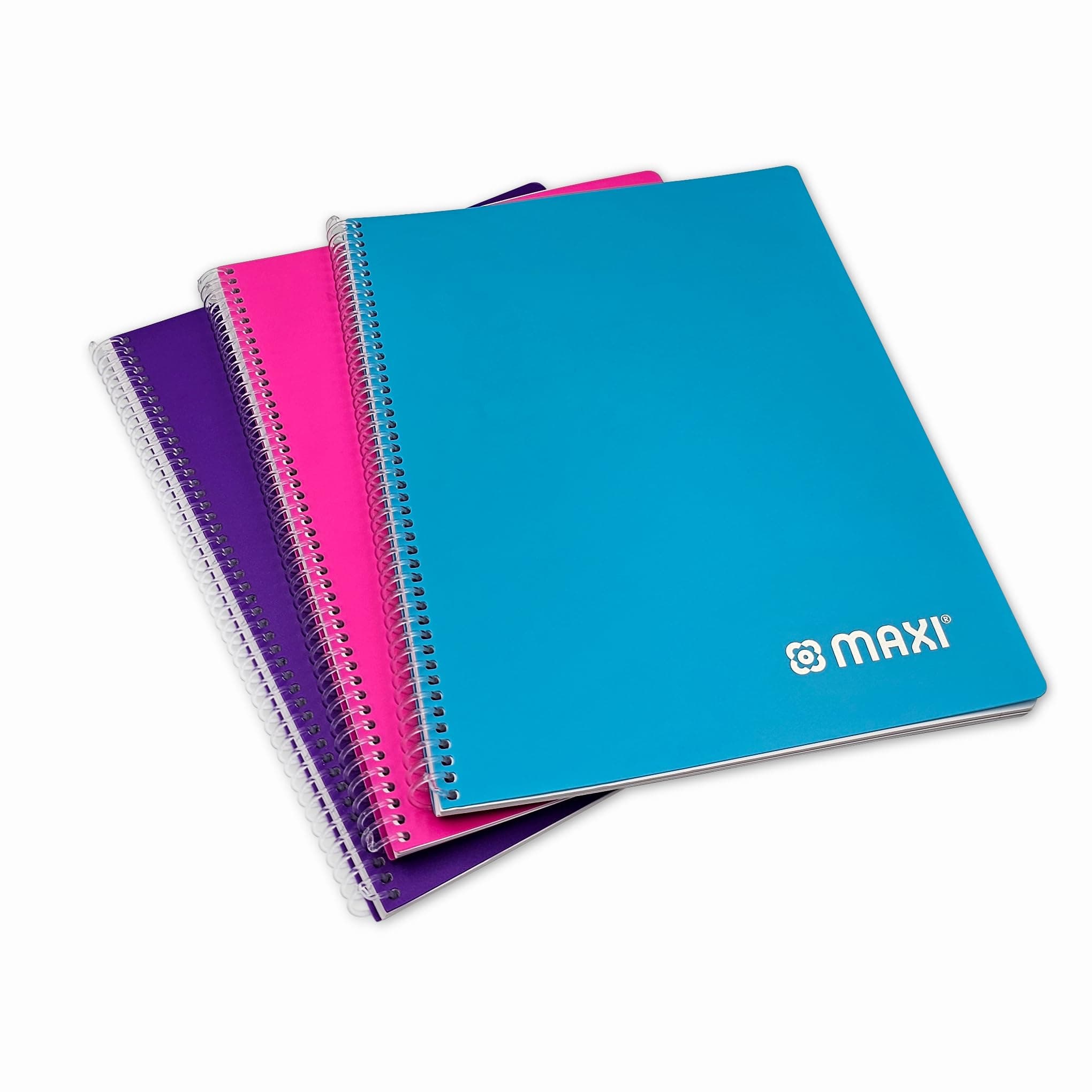 Maxi Spiral Pp Cover Notebook A4 65Gsm 80 Sheets Trend Color, Spiral notebook, perfect for business, office, school, metting, diary, journal and so on - assorted