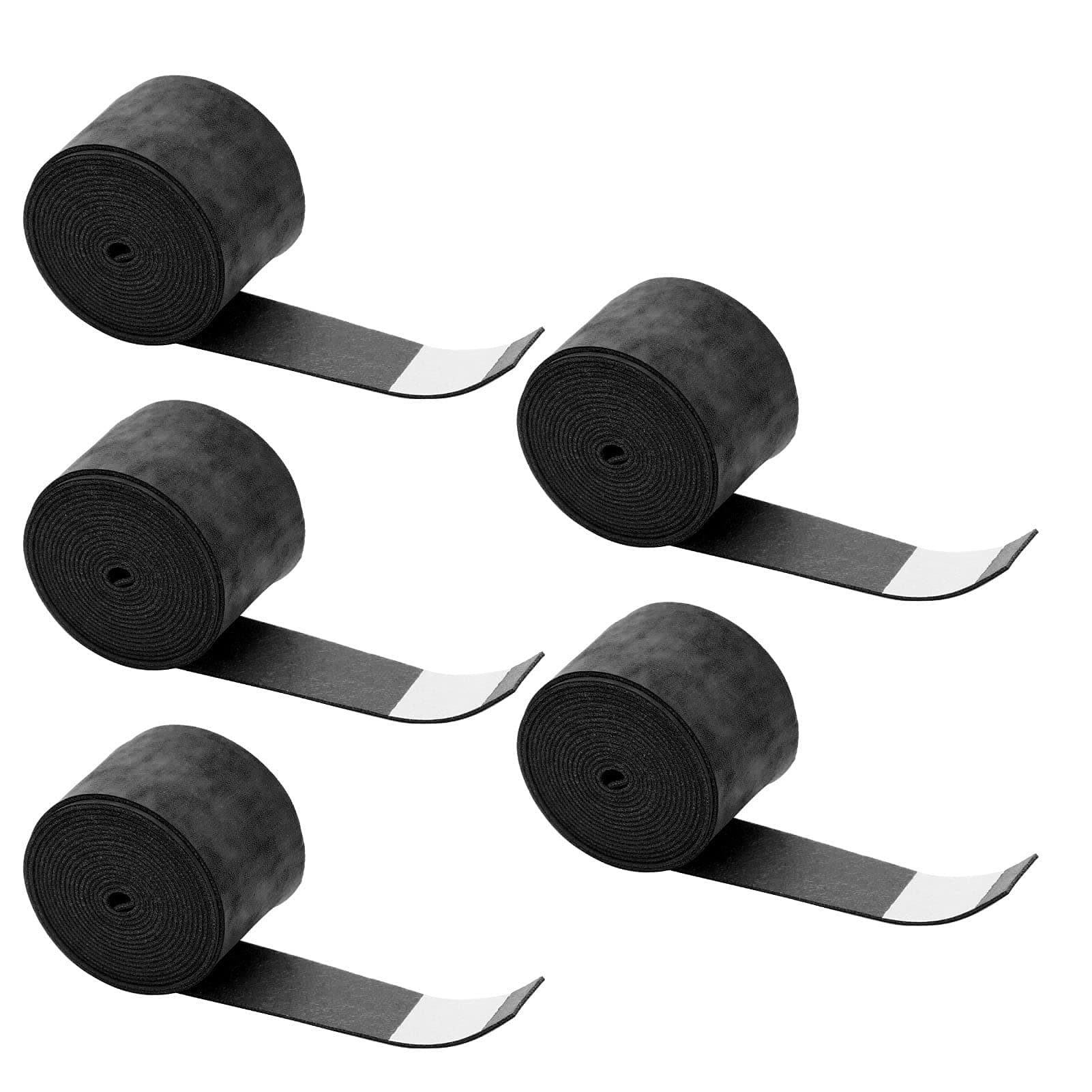 Sleet Matte Racket Grip Tape, Sweat-Absorbent Handle Overgrip PU Material 5PCS for Tennis Rackets for Badminton Rackets(black)