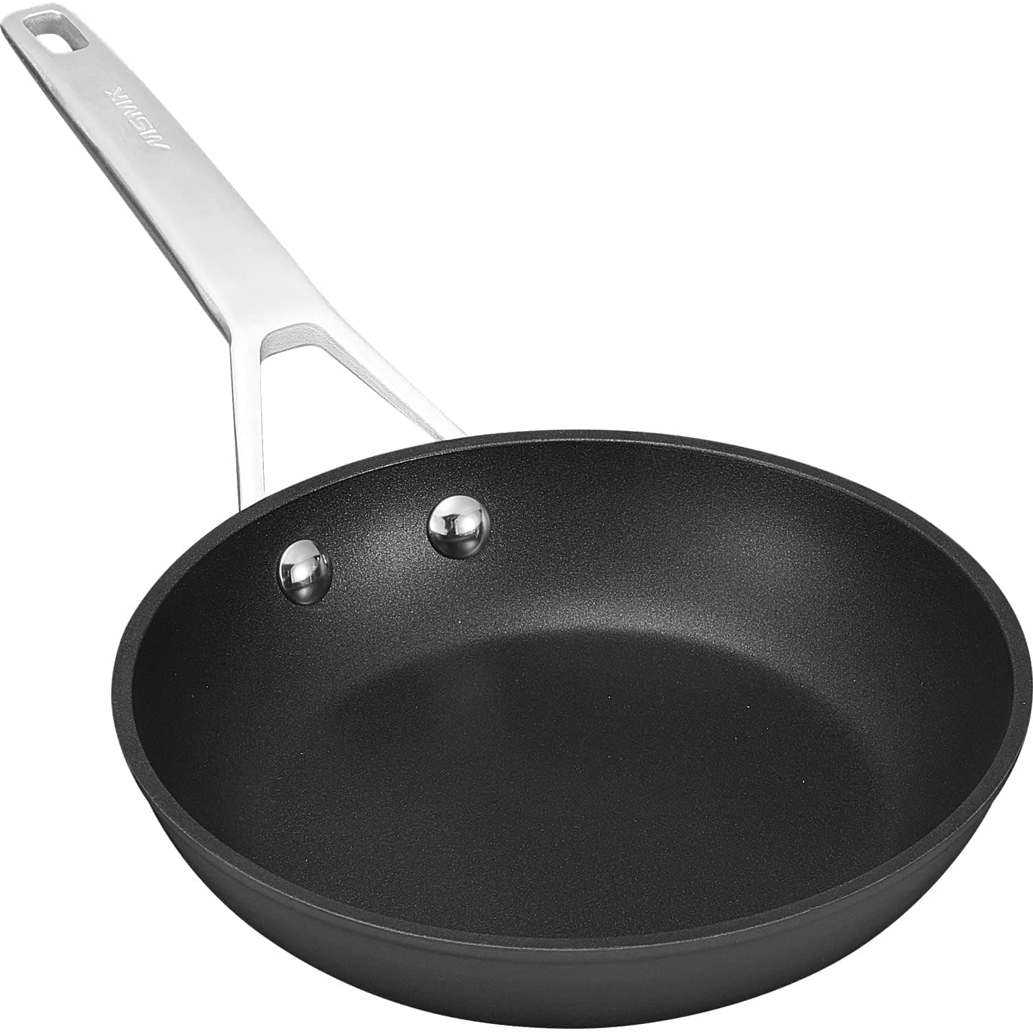 7 inch Small Frying Pan, Carbonize also Nonstick Omelette Pan, PFOA Free Non-Toxic, Scratch-resistant, Induction Egg skillet, for Induction, Ceramic and Gas Cooktops