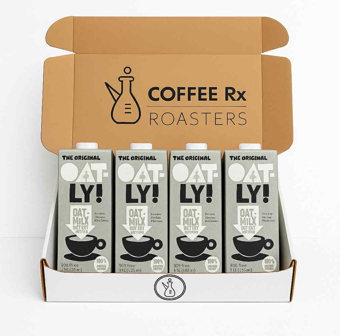 Oatly Original Barista, 4 Pack, 32 fl oz, Coffee Rx Barista Edition Packaged, Packaging Will Vary