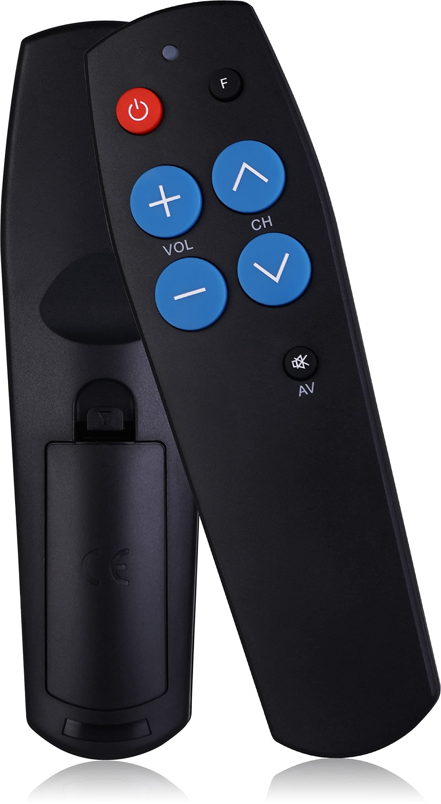 Universal Big Button Easy Simple TV Remote Control for Elderly Senior - Easy Set up - Seniors Remotes Control - Universal Remote Controls Works for TV and IR Cable Box Devices