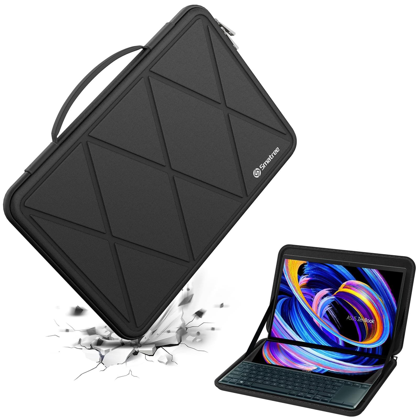 Hard EVA Protective Sleeve Case Compatible for 14 inch ASUS Zenbook Duo 14 (UX482), for 14inch ASUS Vivobook Flip 14 TP470/TM420 Water-Proof Sleeve (X8251)