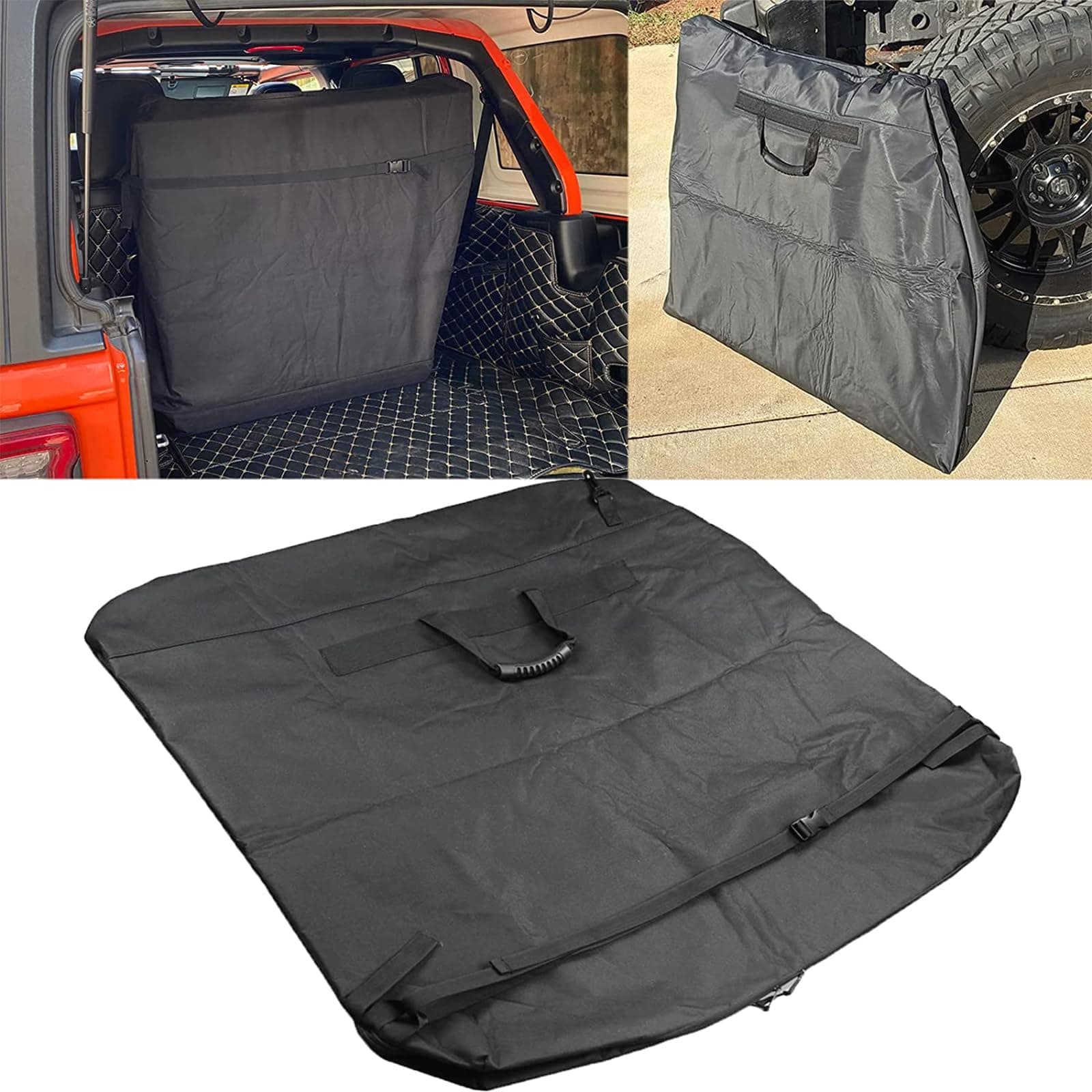 Bolaxin Freedom Panel Hard Top Storage Bag with Handle for 2007-2023 Jeep Wrangler JK JKU JL JLU Sports Sahara Rubicon Unlimited Jeep Gladiator JT 2 & 4 Doors, Black