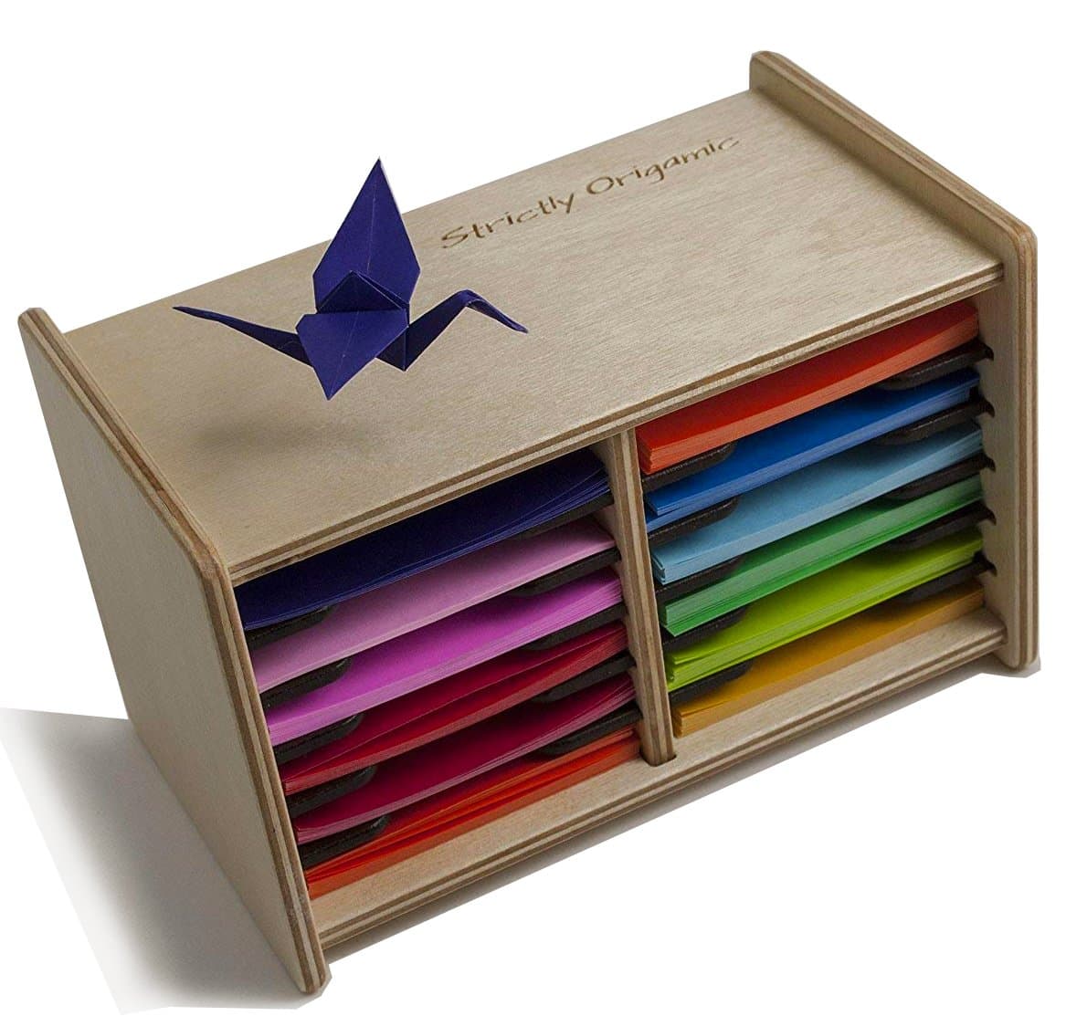 3" Origami Paper Case Box Organizer - for 2.75 to 3 inch Square Sheets - by Strictly Origamic