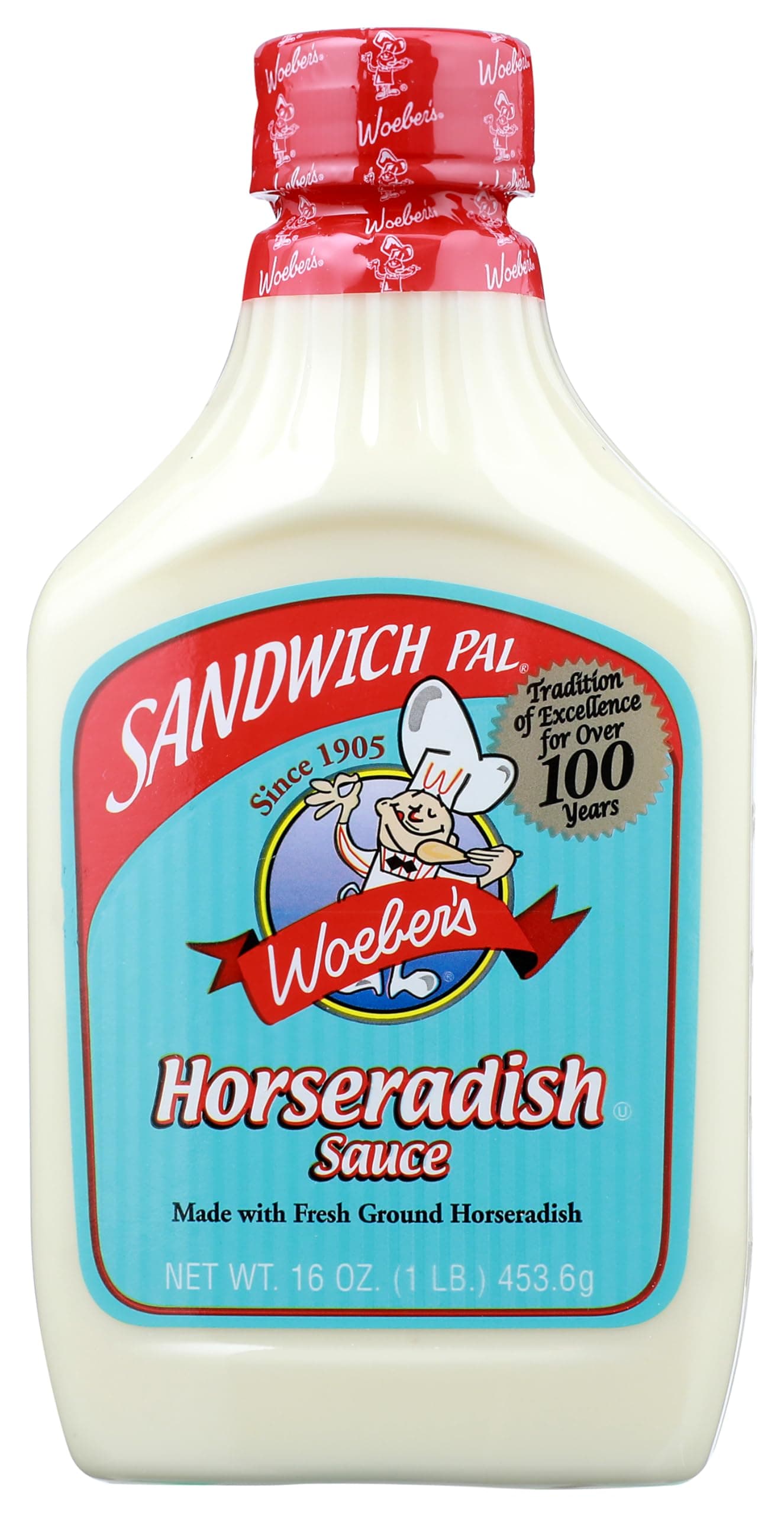 Woebers Horseradish Sauce, 16 Ounce