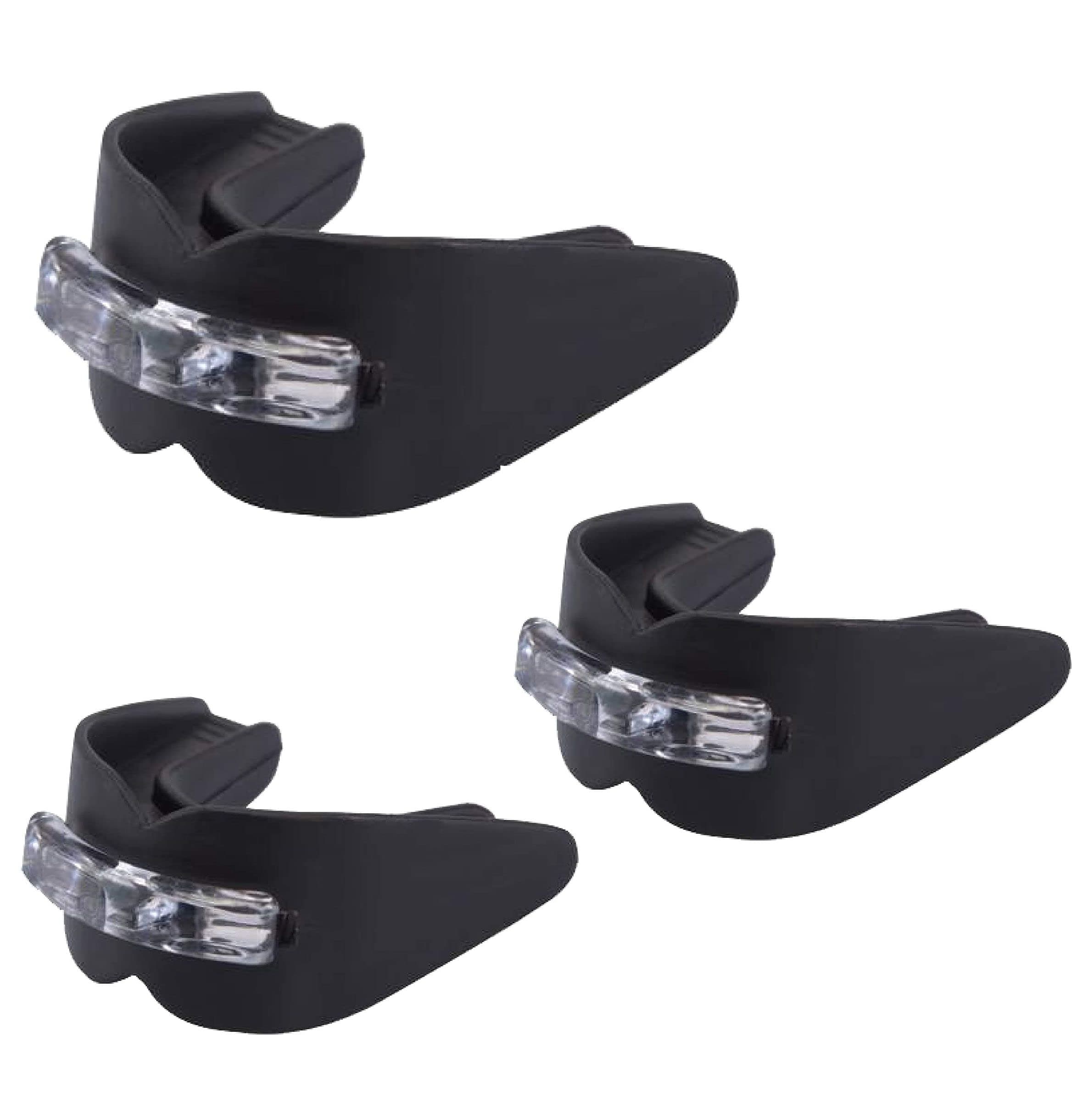 DRANGE Double Side Mouth Guards Teeth Protector for Boxing, MMA,Taekwondo,Football,Kickboxing Wrestling, Hockey Black (3)