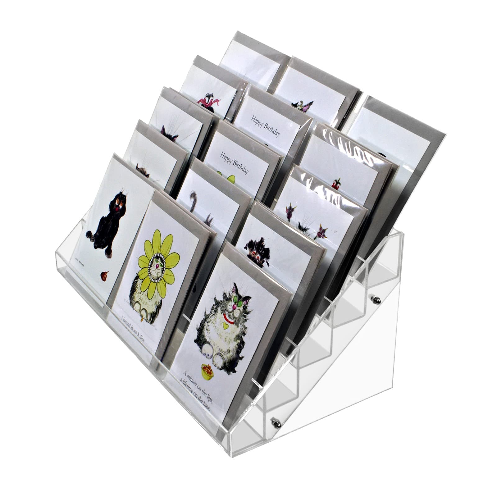 Display StandsAcrylic Card Multipurpose Merchandiser 41.5cm (G601)