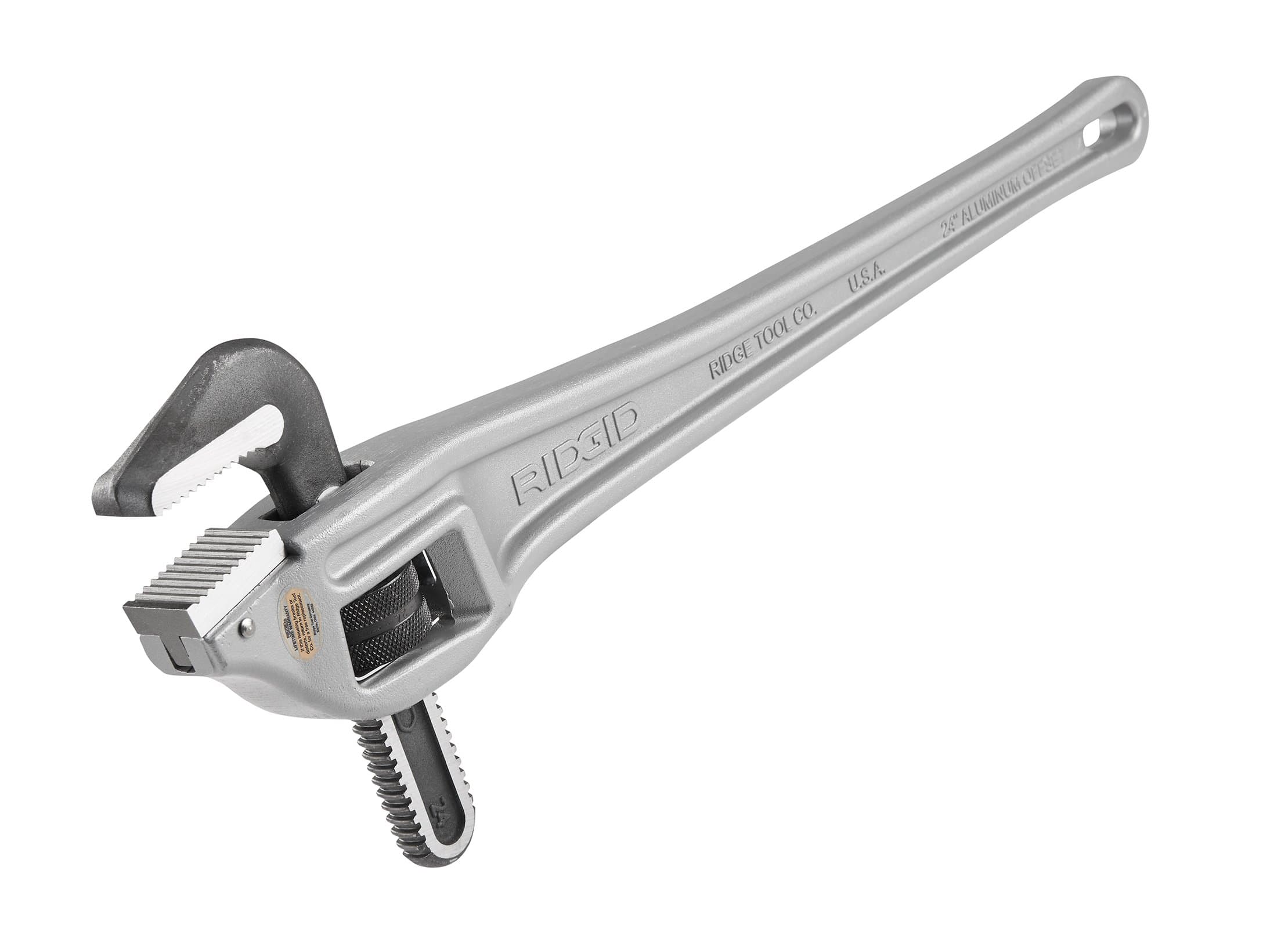 RIDGID 31130 Model 24 Aluminum Offset Pipe Wrench, 24-inch Plumbing Wrench