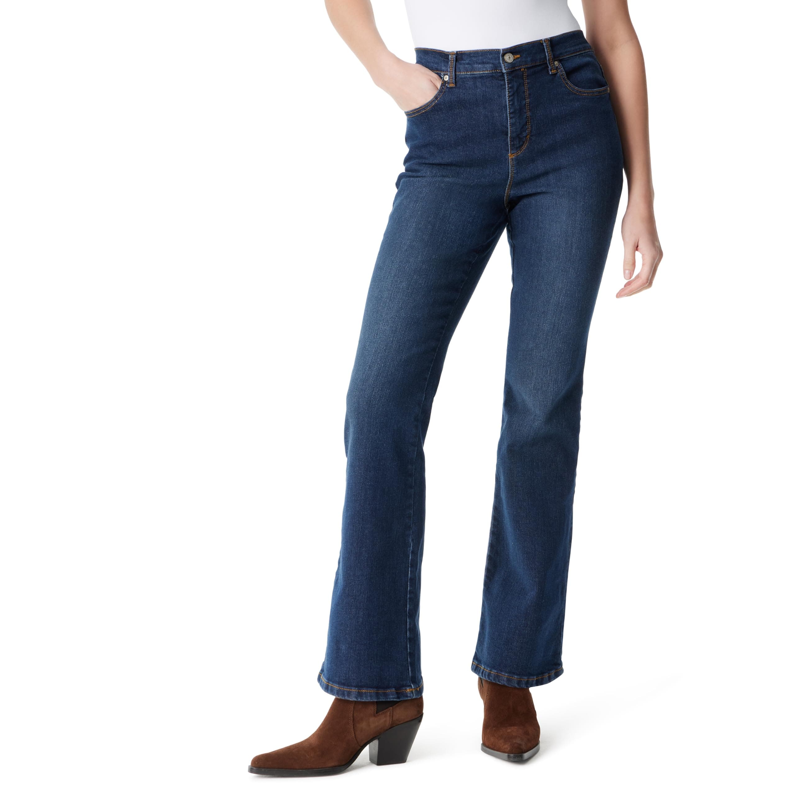 Gloria Vanderbilt Womens Amanda High Rise Boot Cut Jean