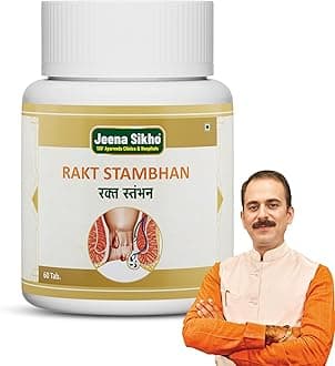 Jeena Sikho Rakt Stambhan Vati/Blood Purifying Tablets | Herbal Wellness Supplement | Naturally Blended With Satva Giloy, Shudh Parad, And Shudh Gandhak, 60 Tablets