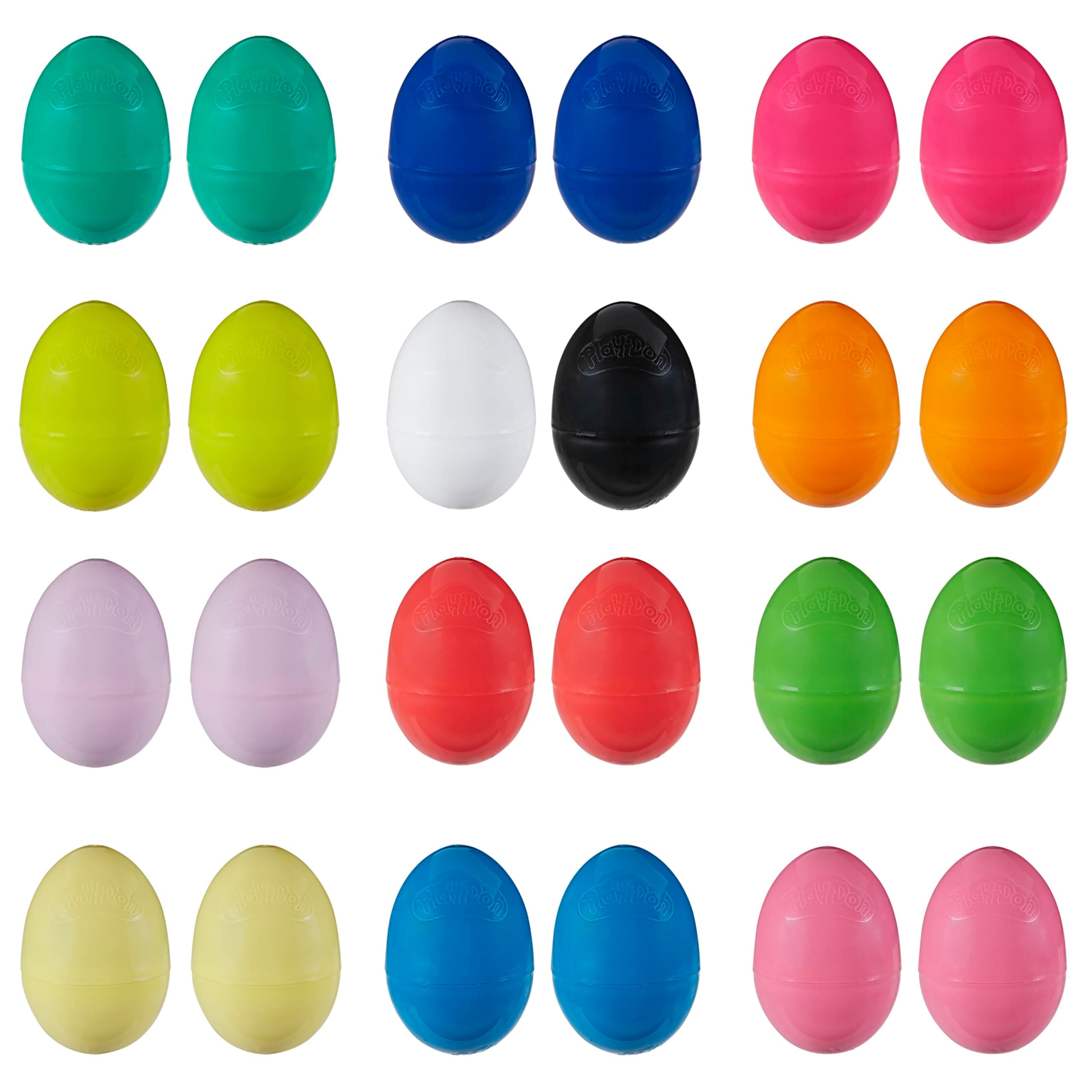 Eggs 24-Pack, Dinosaur & Dragon Egg Hunt Toys, Modeling Compound for Birthday Gifts & Party Favors, Easter Basket Stuffers, Kids Ages 2 and Up (Amazon Exclusive)
