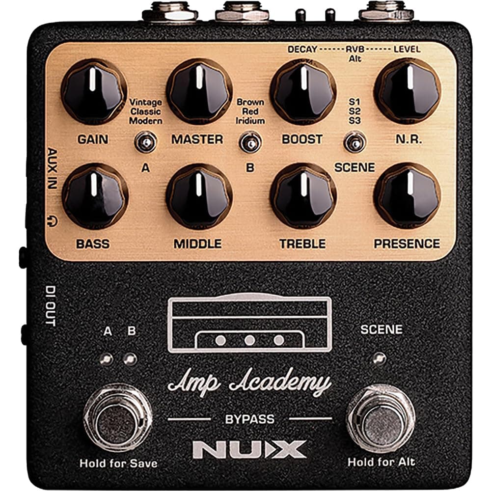 NUX NGS6 Amp Academy - Stomp Box Amp Modeler, Black