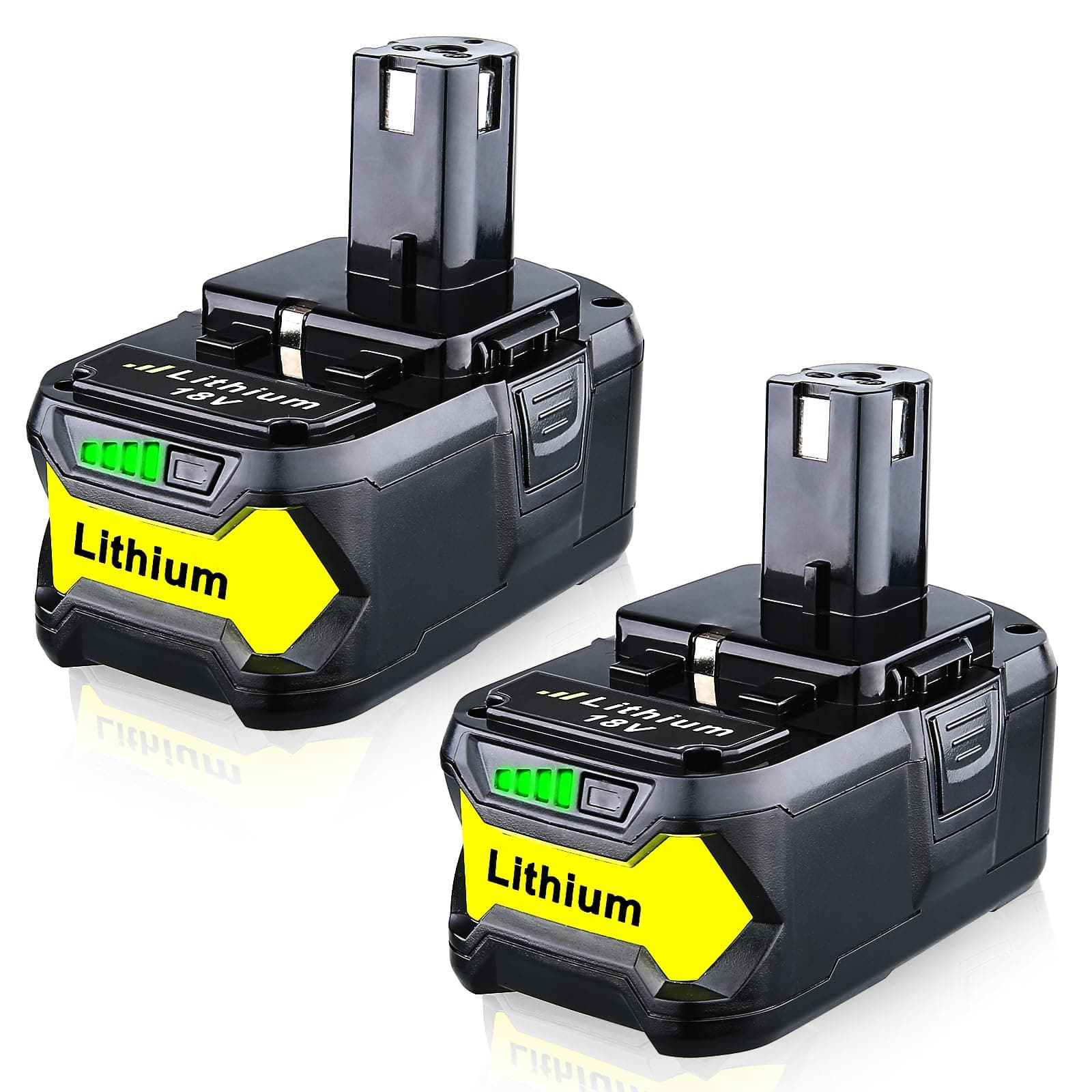 2Pack 7.0Ah P108 Lithium Replacement for Ryobi Battery 18V Compatible with Ryobi 18V Battery P105 P102 P103 P107 P109 P122 P190
