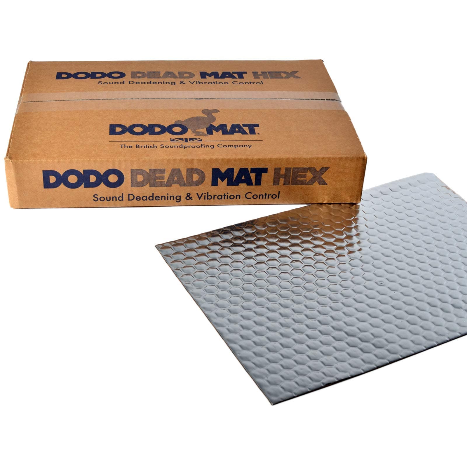 Dodo Mat DEADN Hex sound deadening mat, 30 Sheets, 30 sq.ft (2.8sq.m), car & van sound proofing, vibration damping