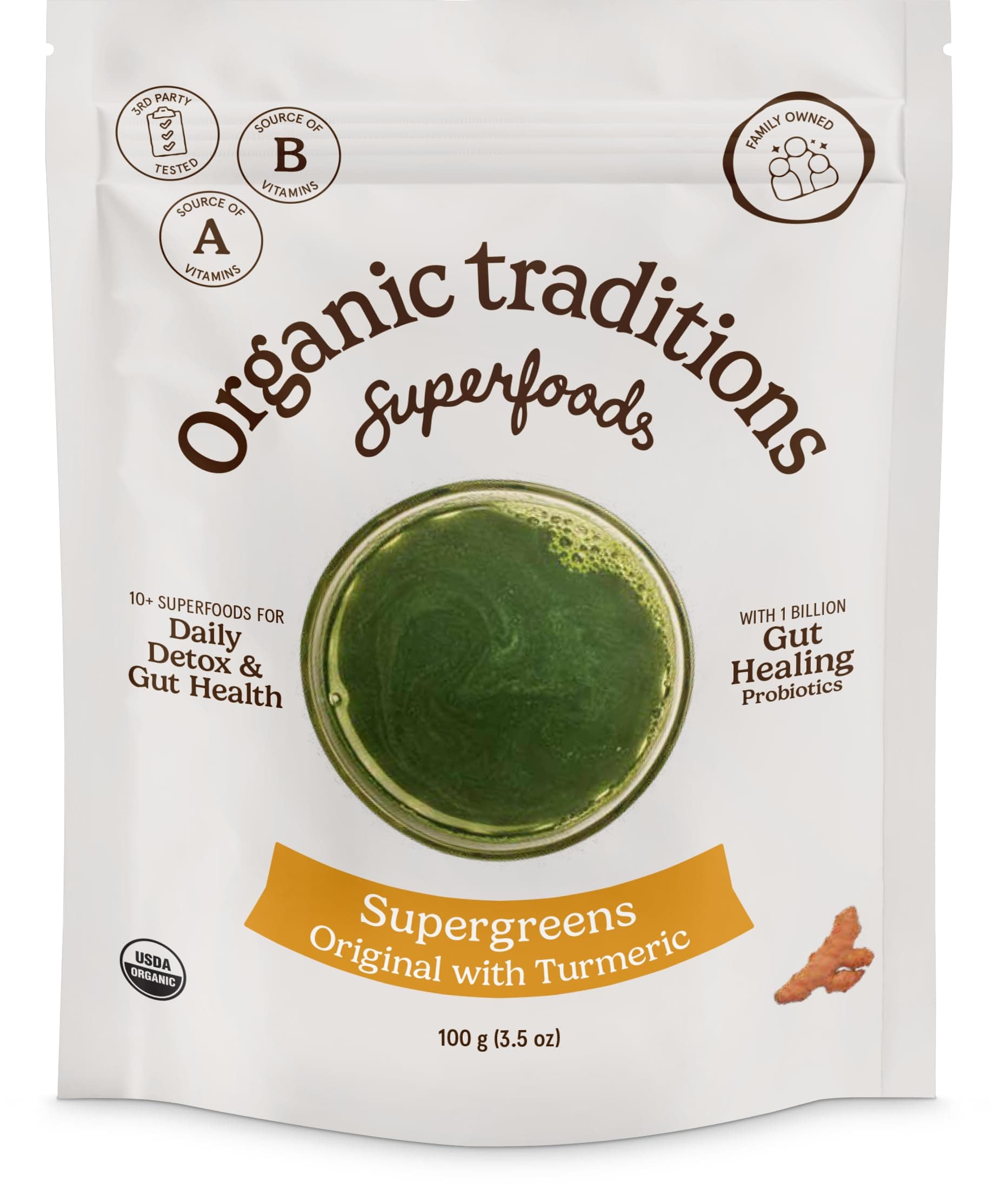 Organic Supergreens with Turmeric & Probiotics