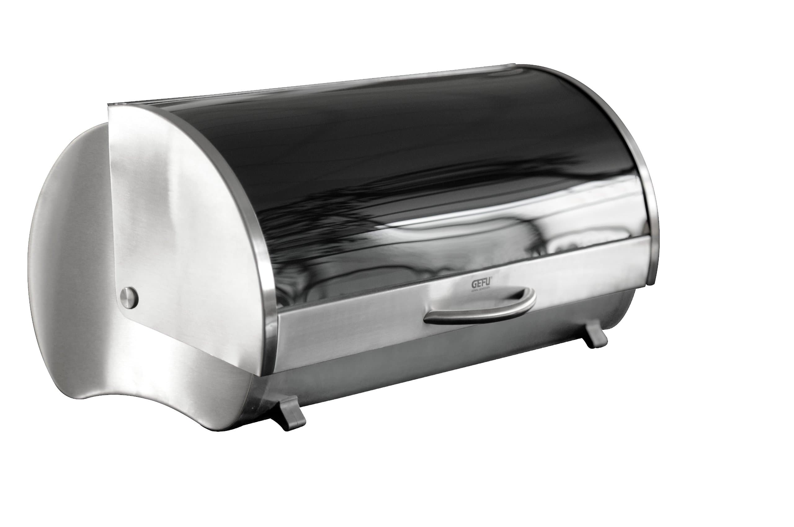 Gefu Bread Bin, Stainless Steel, Red, 41.5 x 25.8 x 20.2 cm