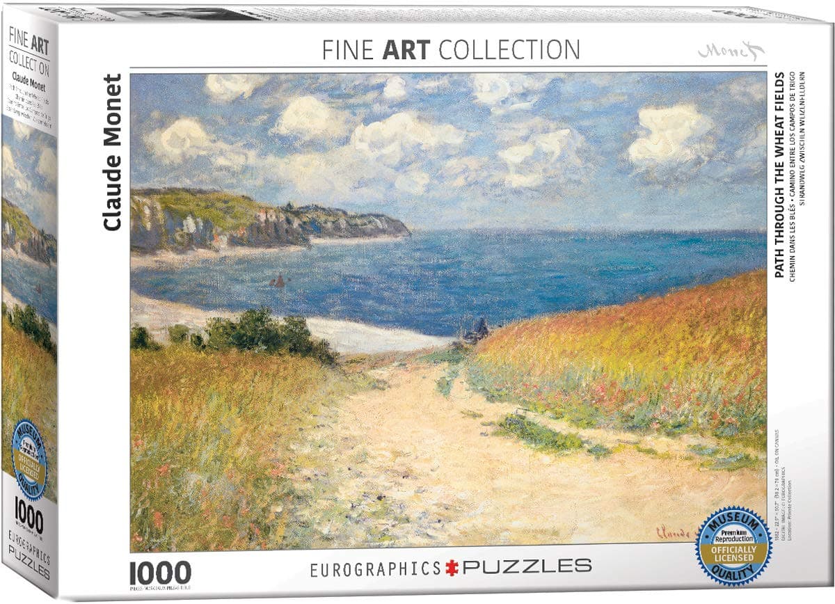 Eurographics Chemin dans les Bles by Claude Monet 1000-Piece Puzzle