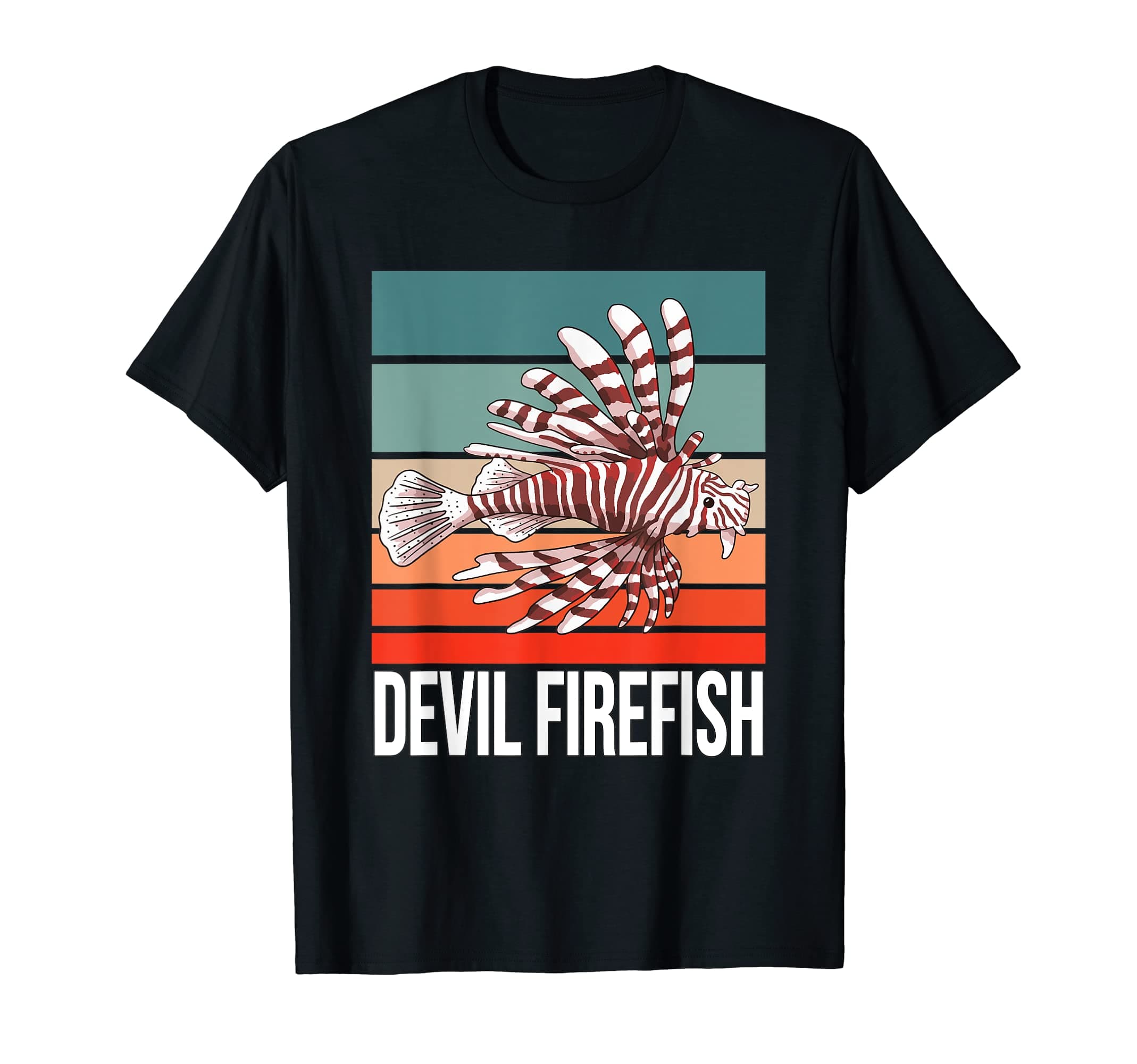 Retro Fish Lover Design Vintage Devil Firefish T-Shirt
