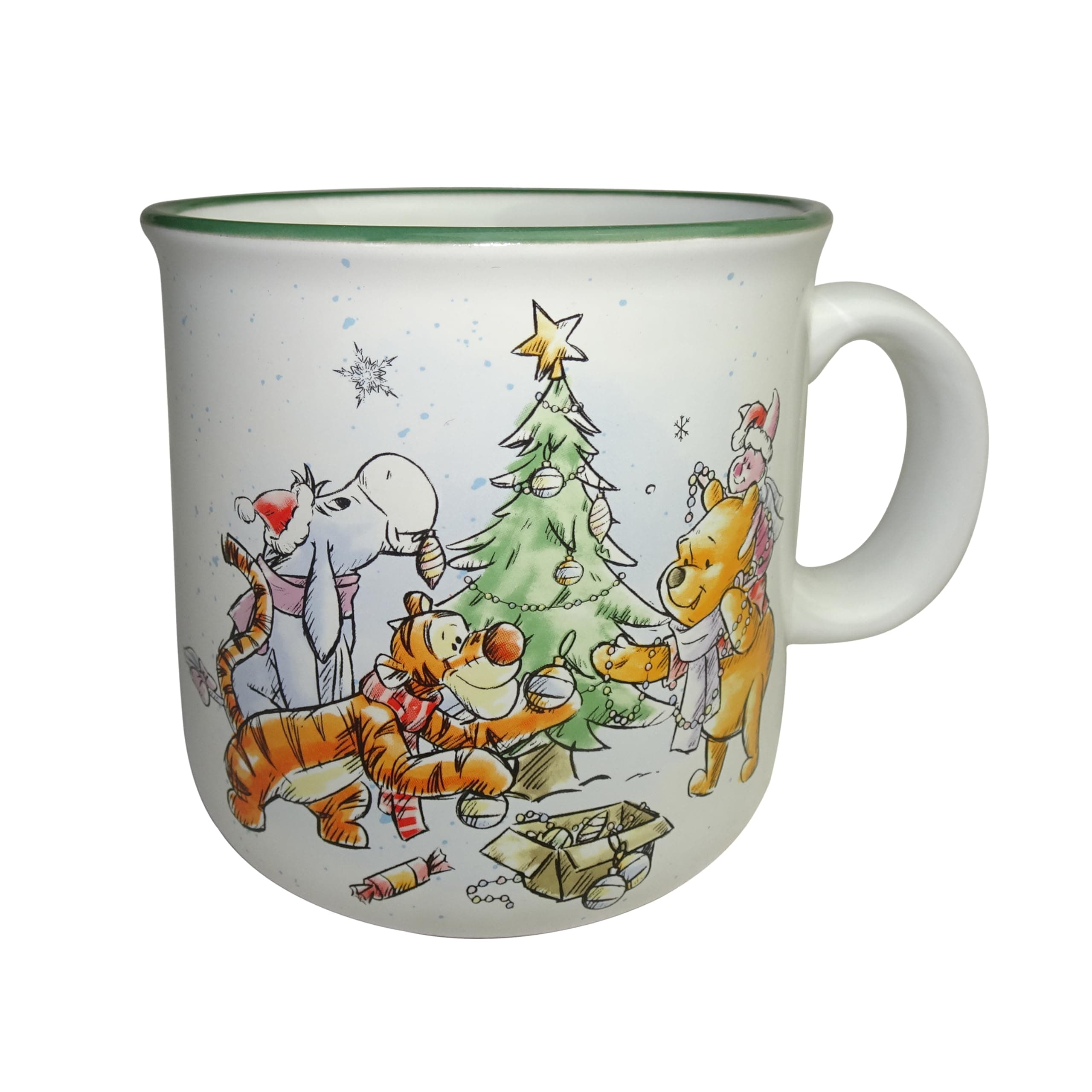 Silver Buffalo Winnie The Pooh Group Treehouse 20oz Ceramic Camper Mug