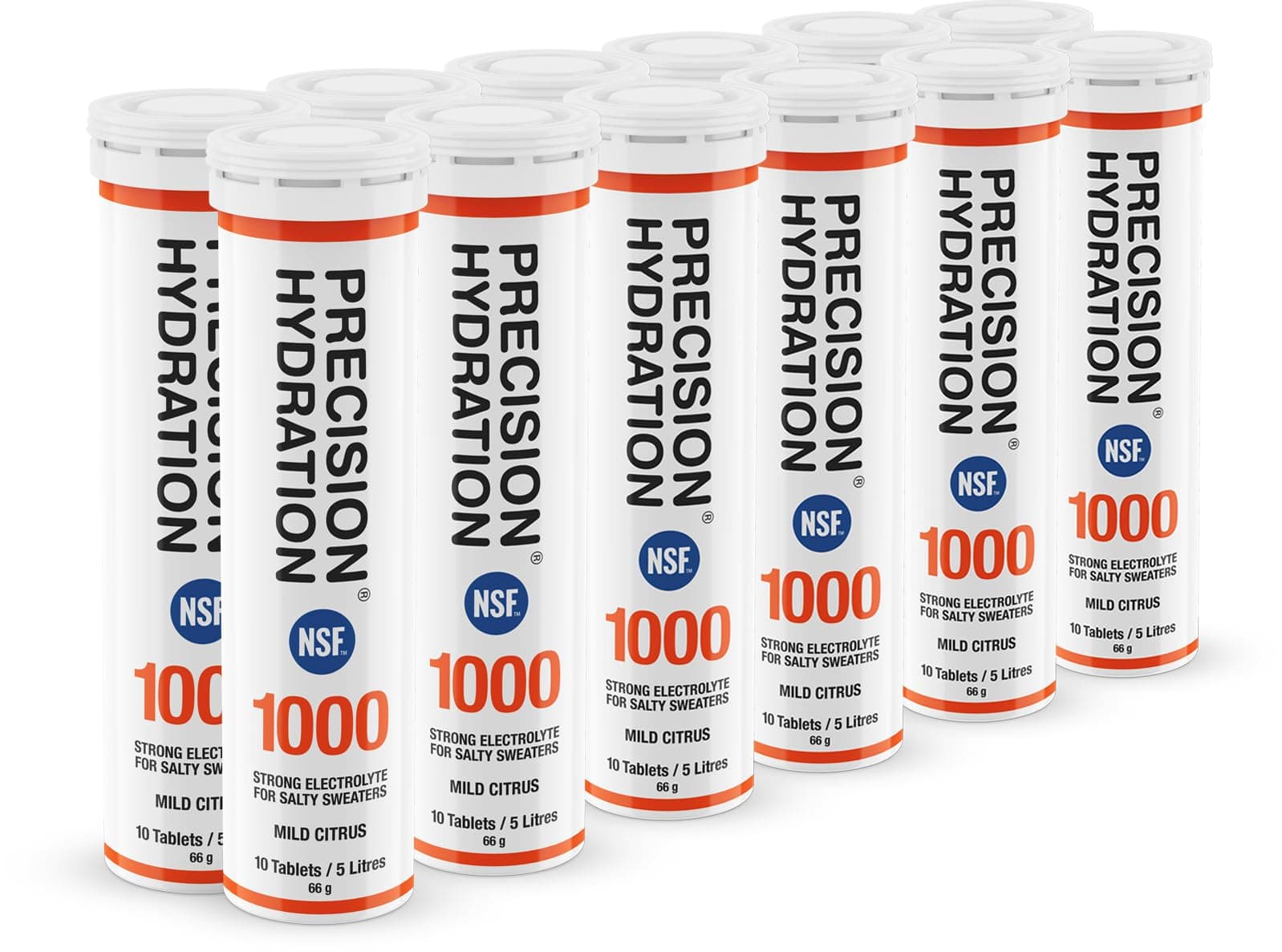 - Precision Hydration Electrolyte Tablets - Multi Strength Effervescent Hydration Tablets - Combats Cramp - Low Calorie, Gluten Free, Vegan/Vegetarian Friendly (12 Tubes, 1000mg/L - Orange Tube)