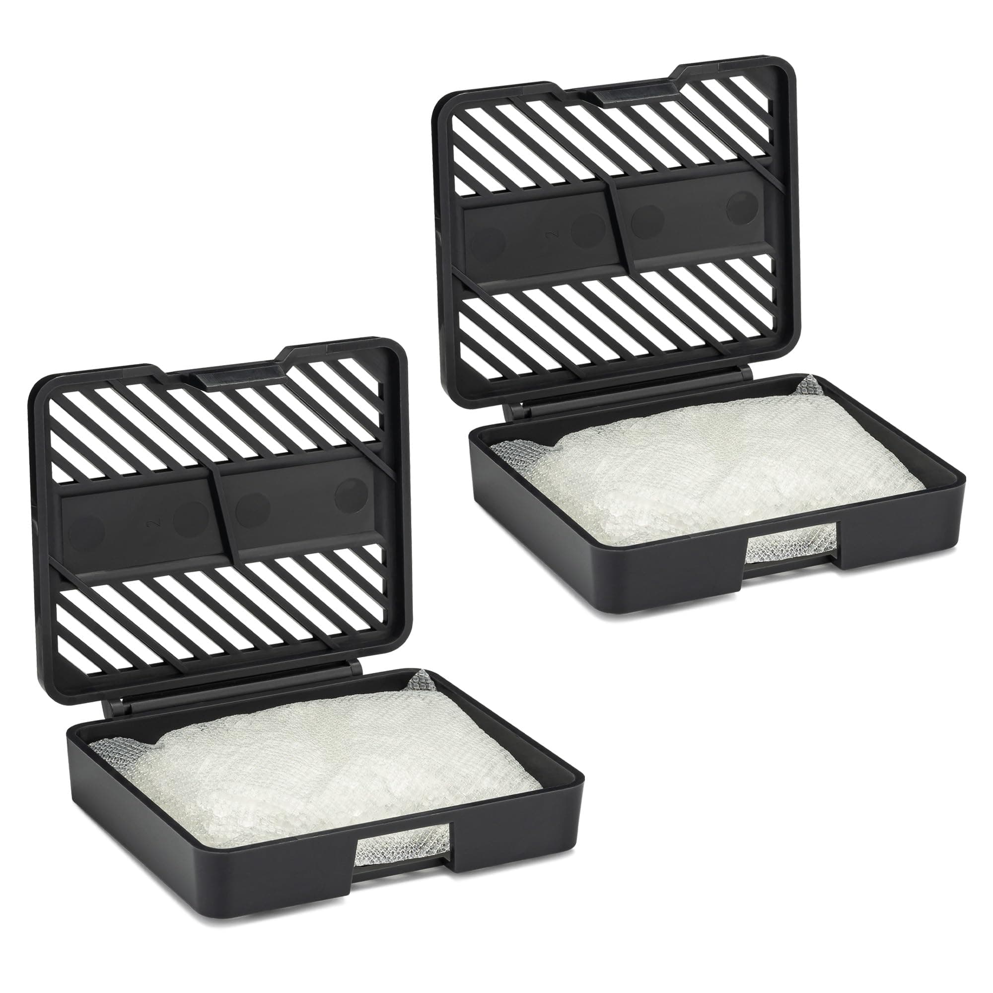 Odor Removing Fresh Pod | 2 Refillable Fresh Pods & 2 Fresh Wave Packs | Safer Odor Relief | Natural Plant-Based Odor Eliminator for Small Spaces | Garbage Cans, Closets & Lockers