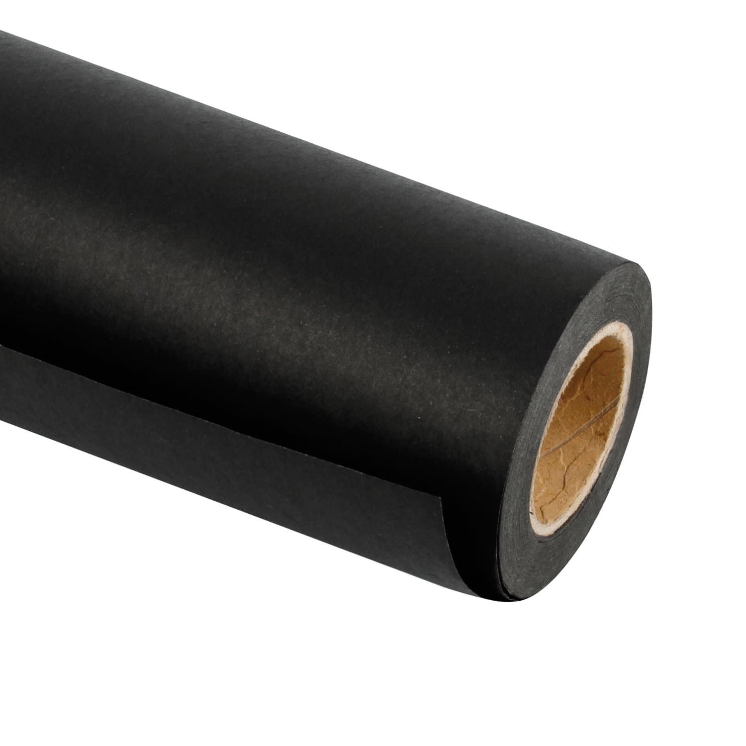 RUSPEPA Kraft Paper Roll - 48 inches x 100 feet - Recyclable Paper Perfect for Wrapping, Craft, Packing, Floor Covering, Dunnage, Parcel, Table Runner, Black