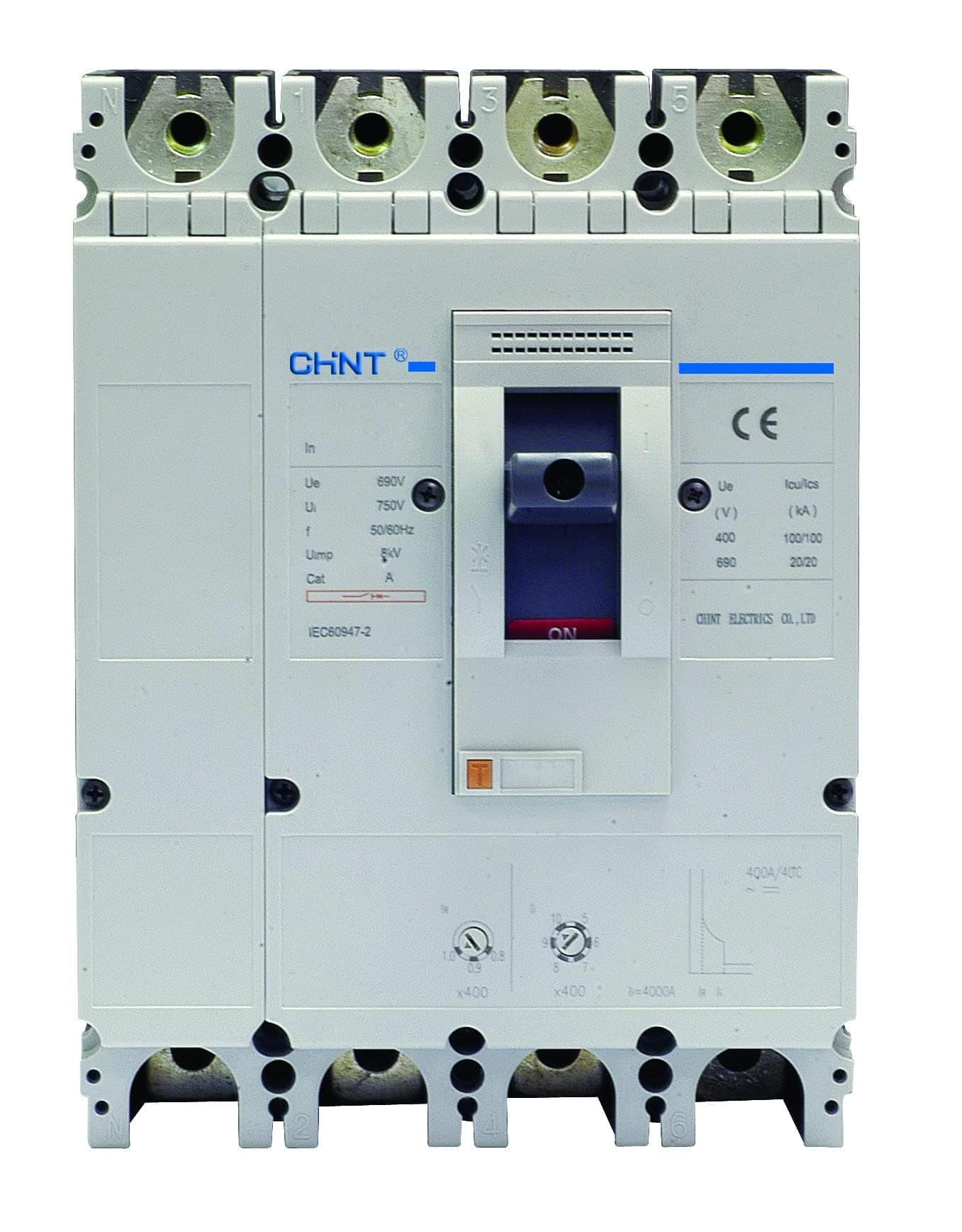 ARINO OG CHINT'S 250A MCCB 4 POLE HEAVY DUTY 100% COPPER TERMINAL (1 YEAR WARRANTY) 250A 4POLE MCCB INDUSTRIAL GRADE