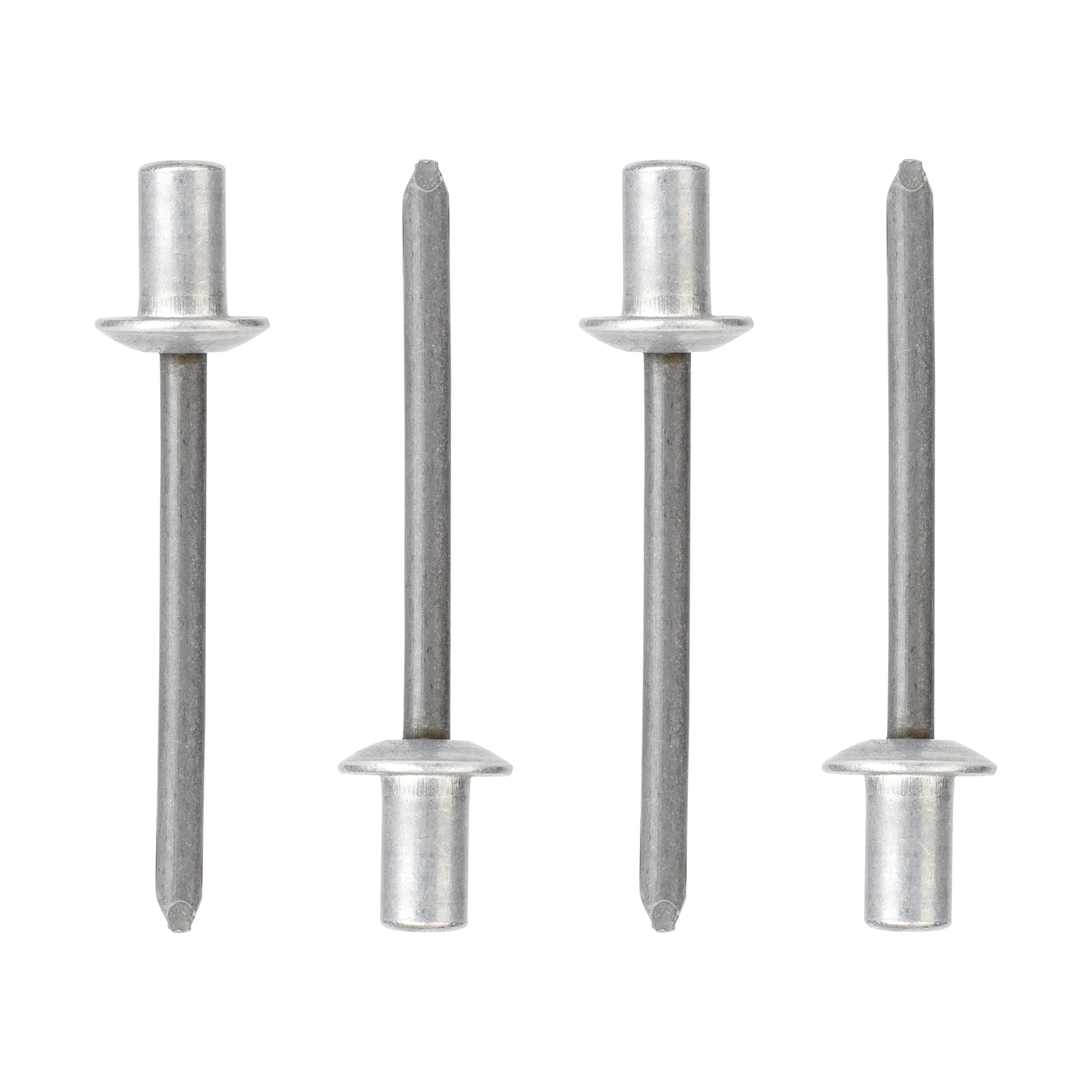 ISPINNER 50pcs 3/16" x 3/8" Closed End Aluminum Blind Rivets with Steel Mandrel, 4.8 x 10mm Pop Rivets, Pack of 50