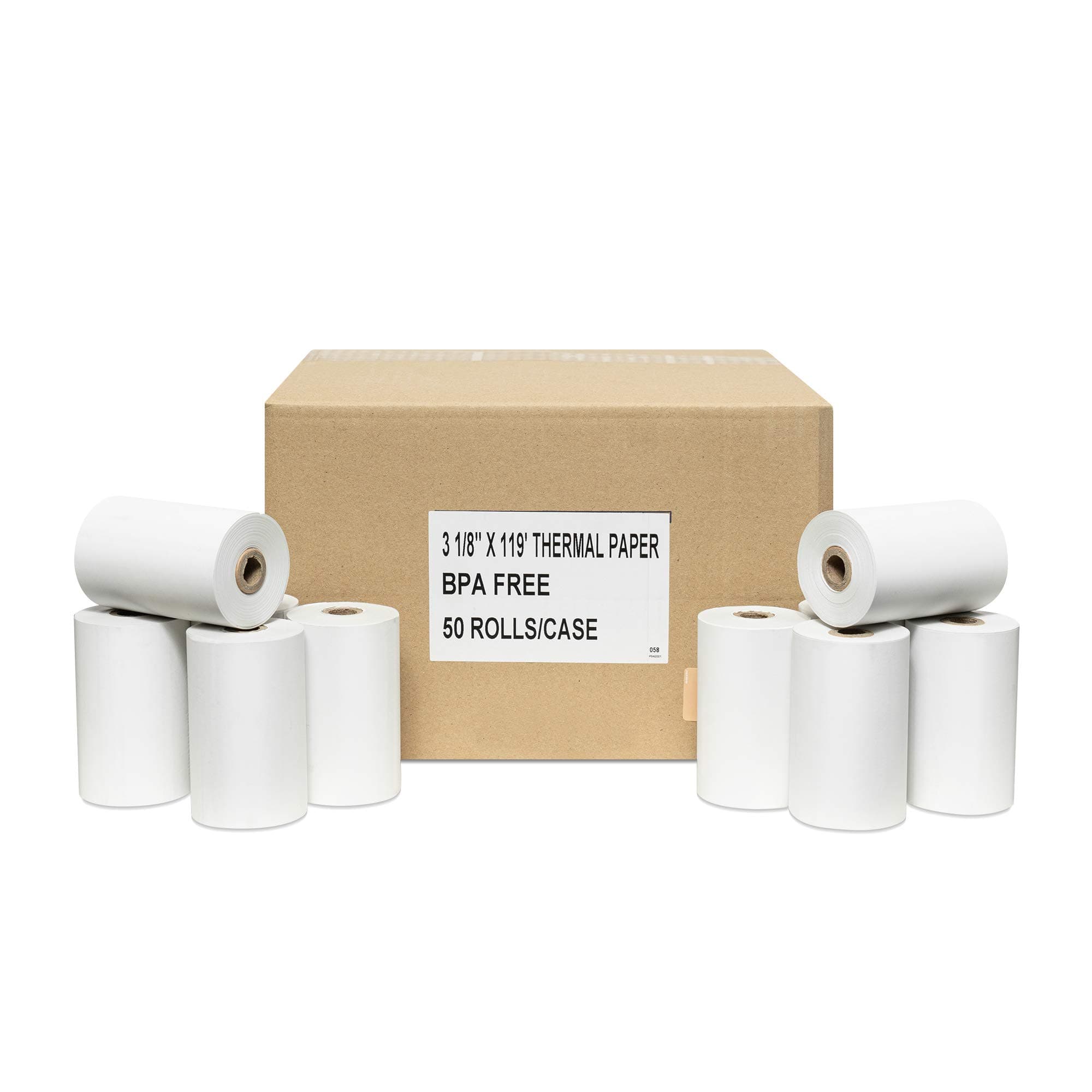 50 First Data 3 1/8 X 119 Thermal Credit Card Paper Rolls