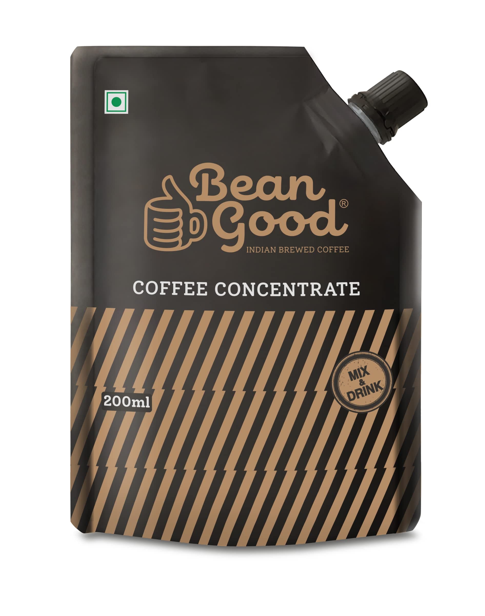Bean Good Instant South Indian Filter Coffee Decoction Concentrate - Serves 20 Cups – 200ml - 80% Coffee & 20% Chicory Blend - Just Add Hot Water/Milk/Sugar