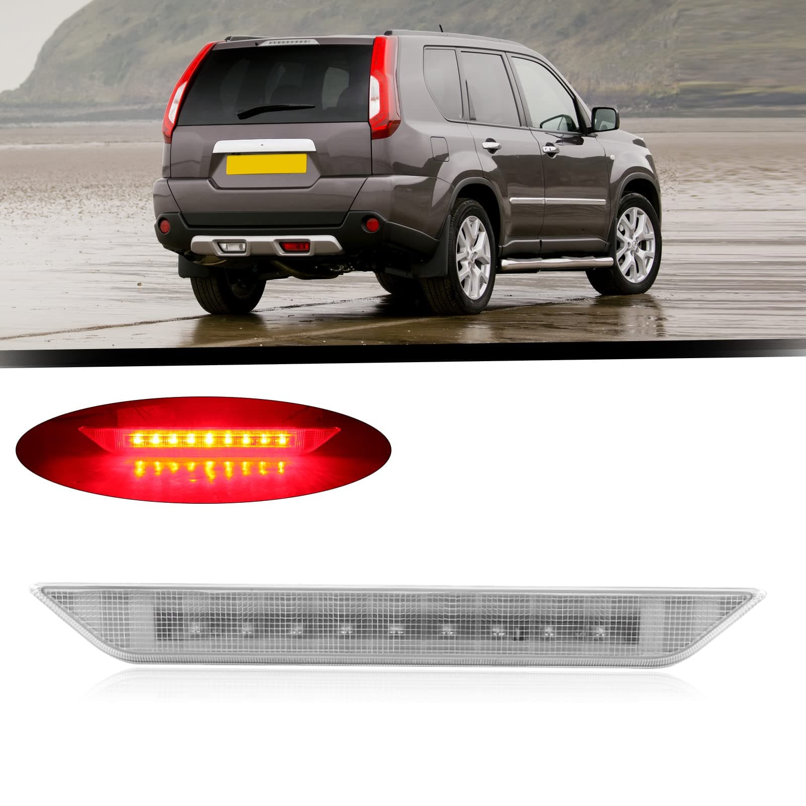 High Mount Rear Third Brake Light Stop Lamp for Nissan X-Trail T31 Xtrail 2008 2009 2010 2011 2012 2013