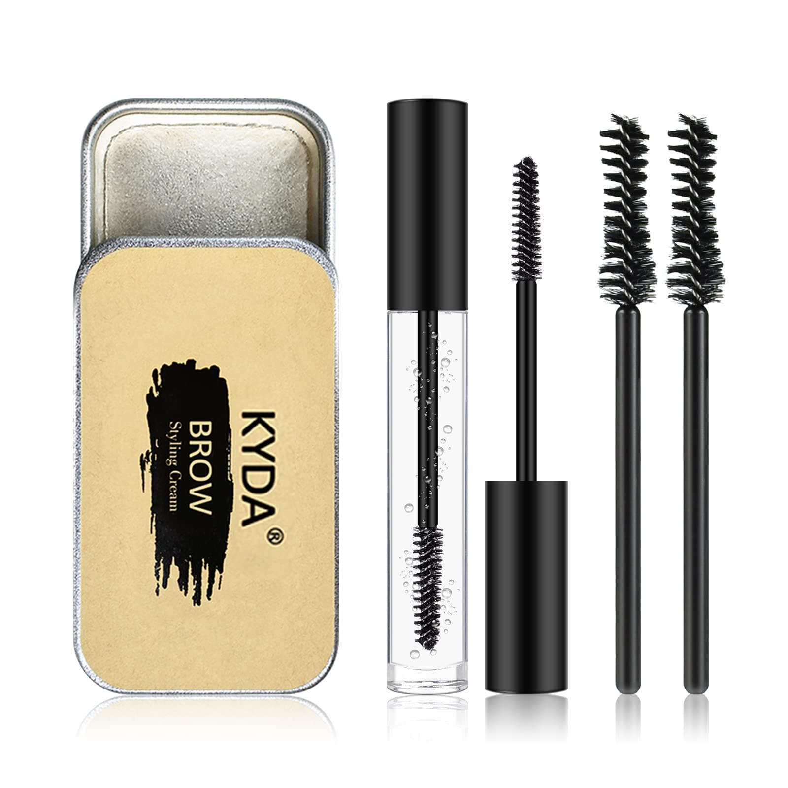 Ownest KYDA Clear Brow Setting Gel&Eyebrow Soap Kit, Lasting Natural Eyebrow Holding Gel for Shapen, Setting&Fuller Brow Look, Enhance Brow Makeup, Beauty