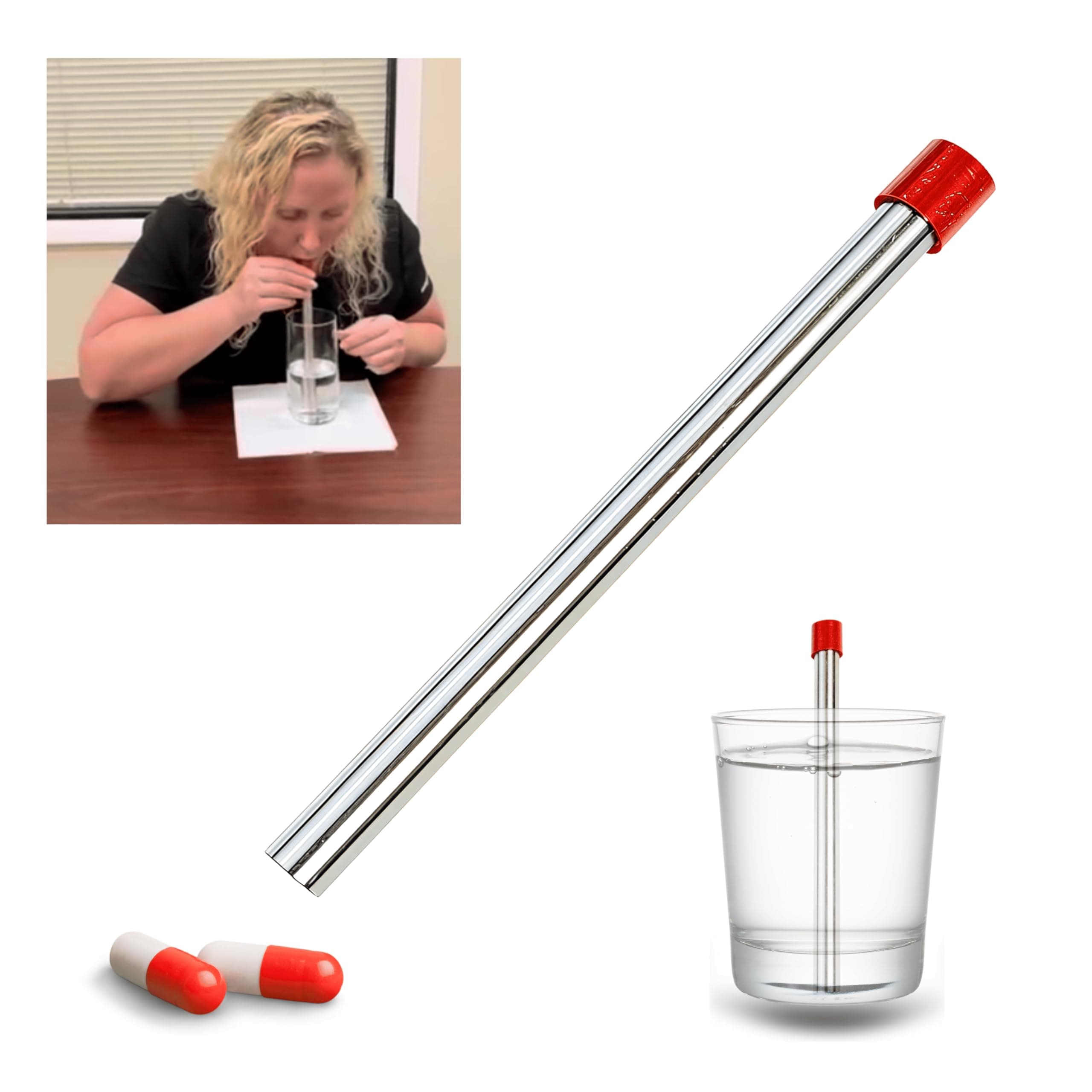 MedHero: Safe & Effective Pill Swallowing Aid - Kid-Friendly, Reusable, Portable, Dual-Method Design, Stress-Free Pill Swallowing Tool for Kids, Adults, and Elders