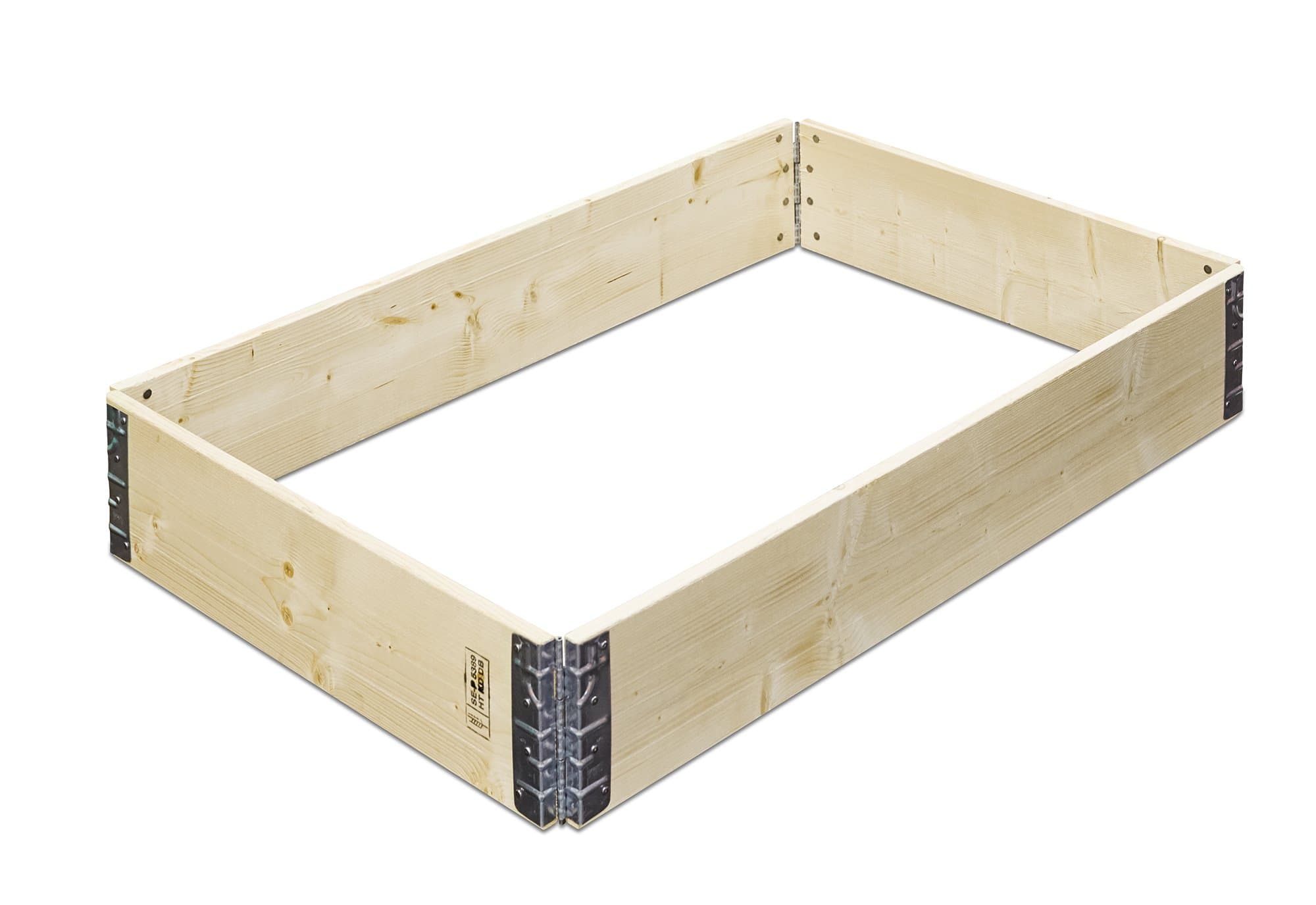 Gartenfreude 120 x 80 x 19.5 cm Extendable Spruce Wood Raised Plant Bed - Natural