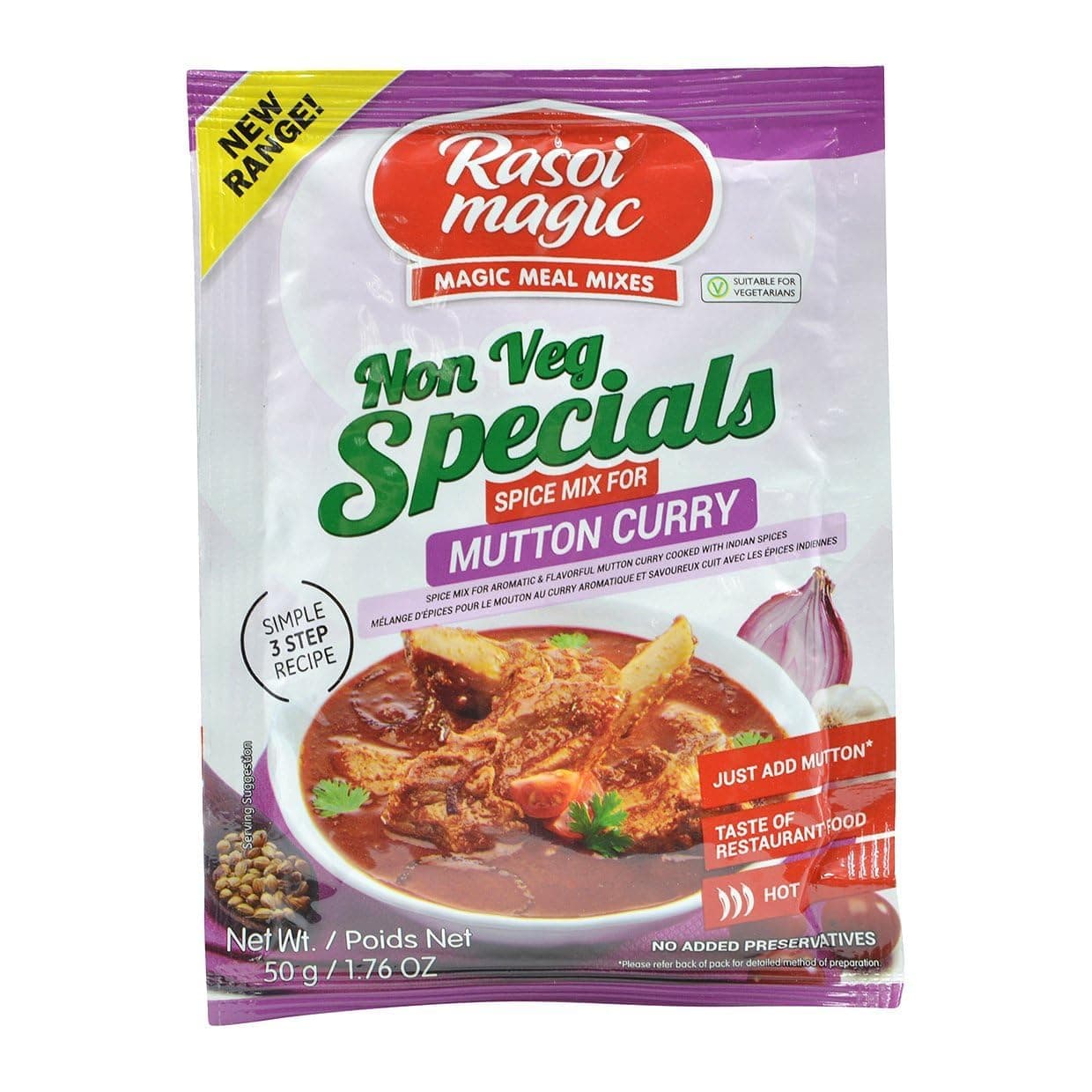 Rasoi Magic, Non Veg Special Mutton Curry Spice Mix, 50 Grams(gm)