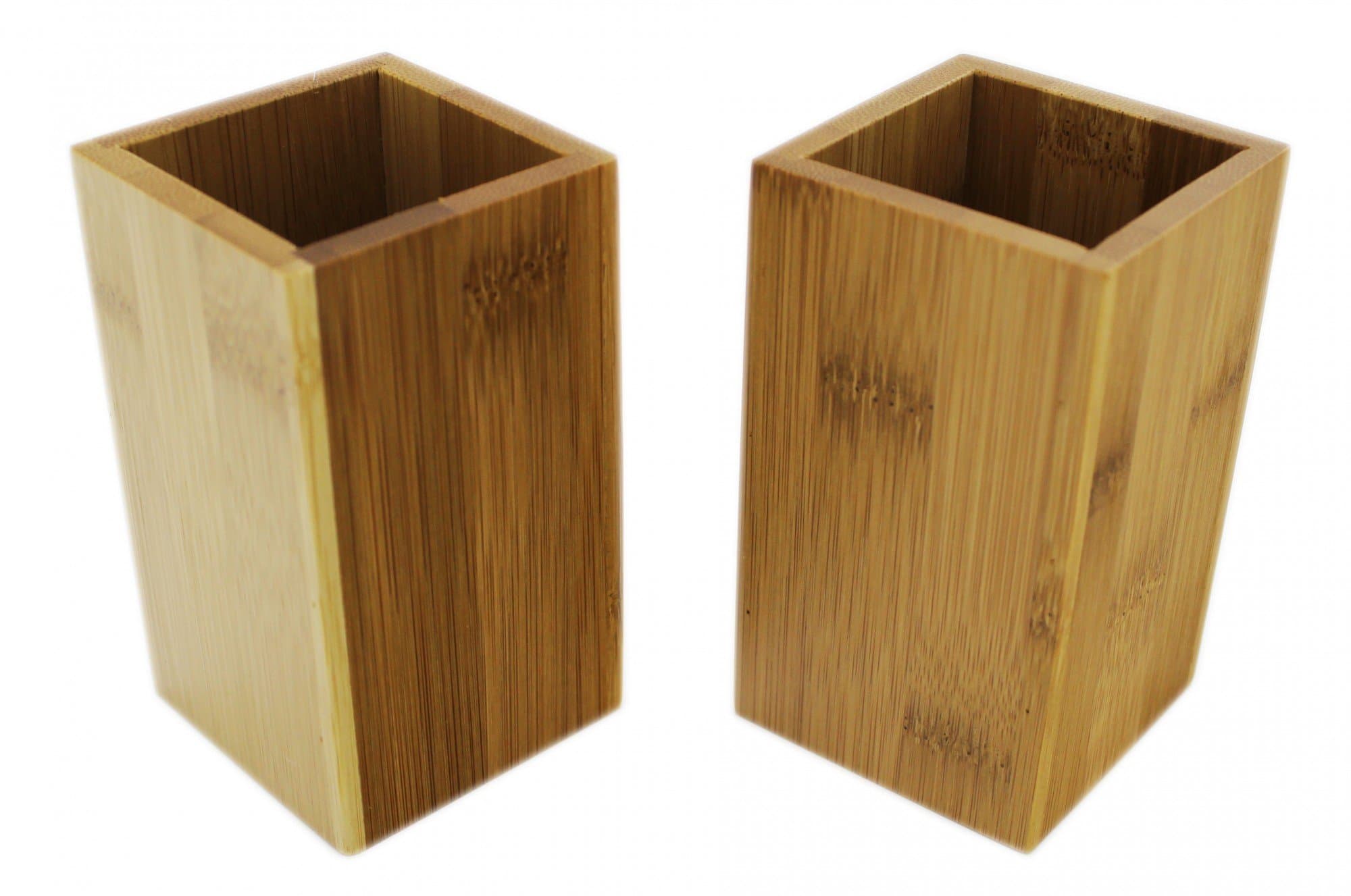 Tumbler Set Rectangular Bamboo Brown – Beautiful Design, Set of 2