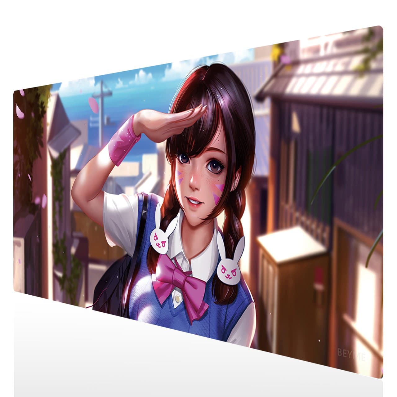 Large Gaming Mouse Pad 35.4x15.7 inches for Precise and Comfortable Gaming and Work - Non-Slip Base, Waterproof Surface, Durable Stitched Edges