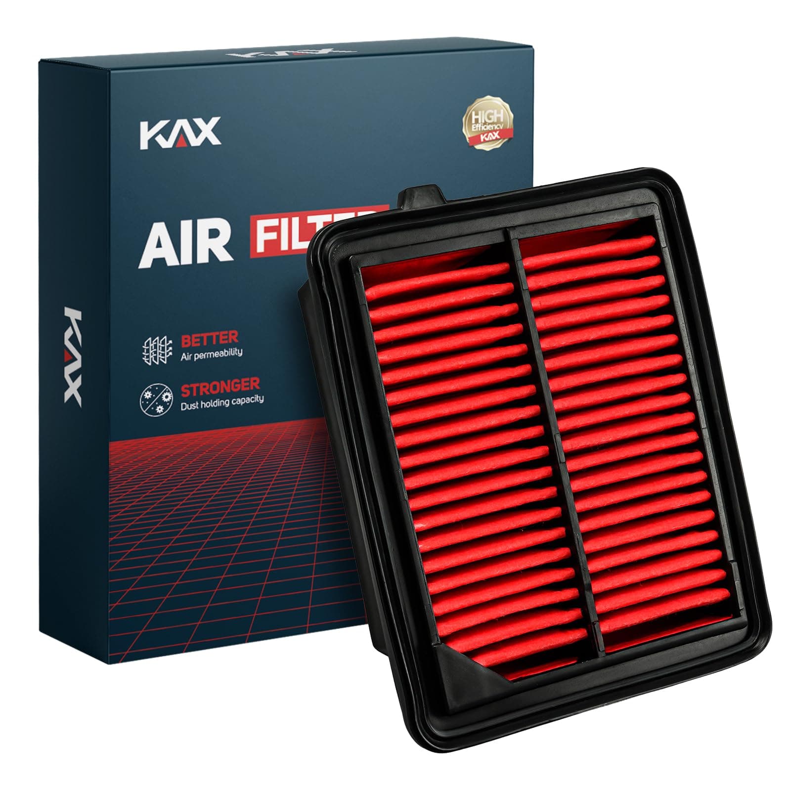 KAX Premium Engine Air Filter, CA11399 Replacement for Honda Accord 2014-2015, 2017-2022 (Hybrid Only), CR-V 2020-2022 (Hybrid Only) L4 2.0L