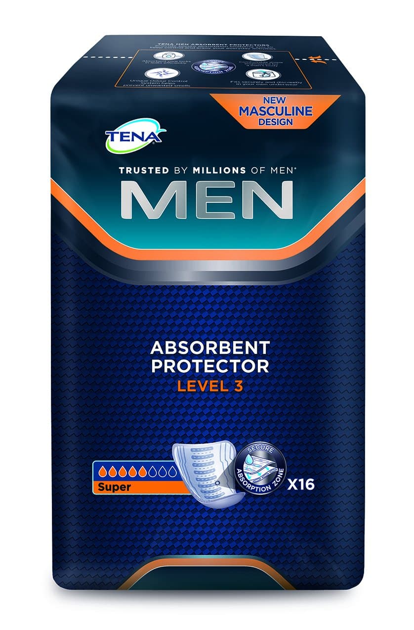 TENA Level 3 Men Pack of 16 Pack by Tena