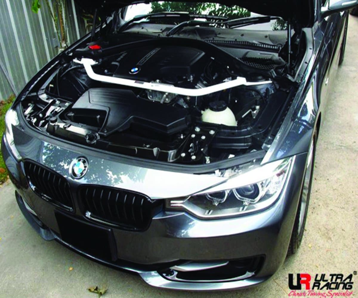 ULTRA RACING 2-Point Front Strut Tower Brace Bar B. F20 116i / F22 220i / F30 320i 328i (UR-TW2-1991)