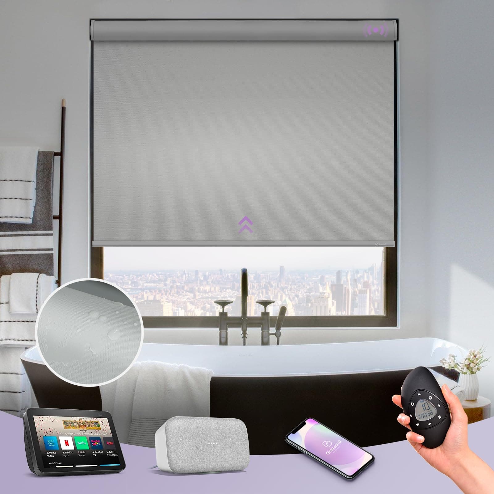 Graywind Motorized Waterproof Shades