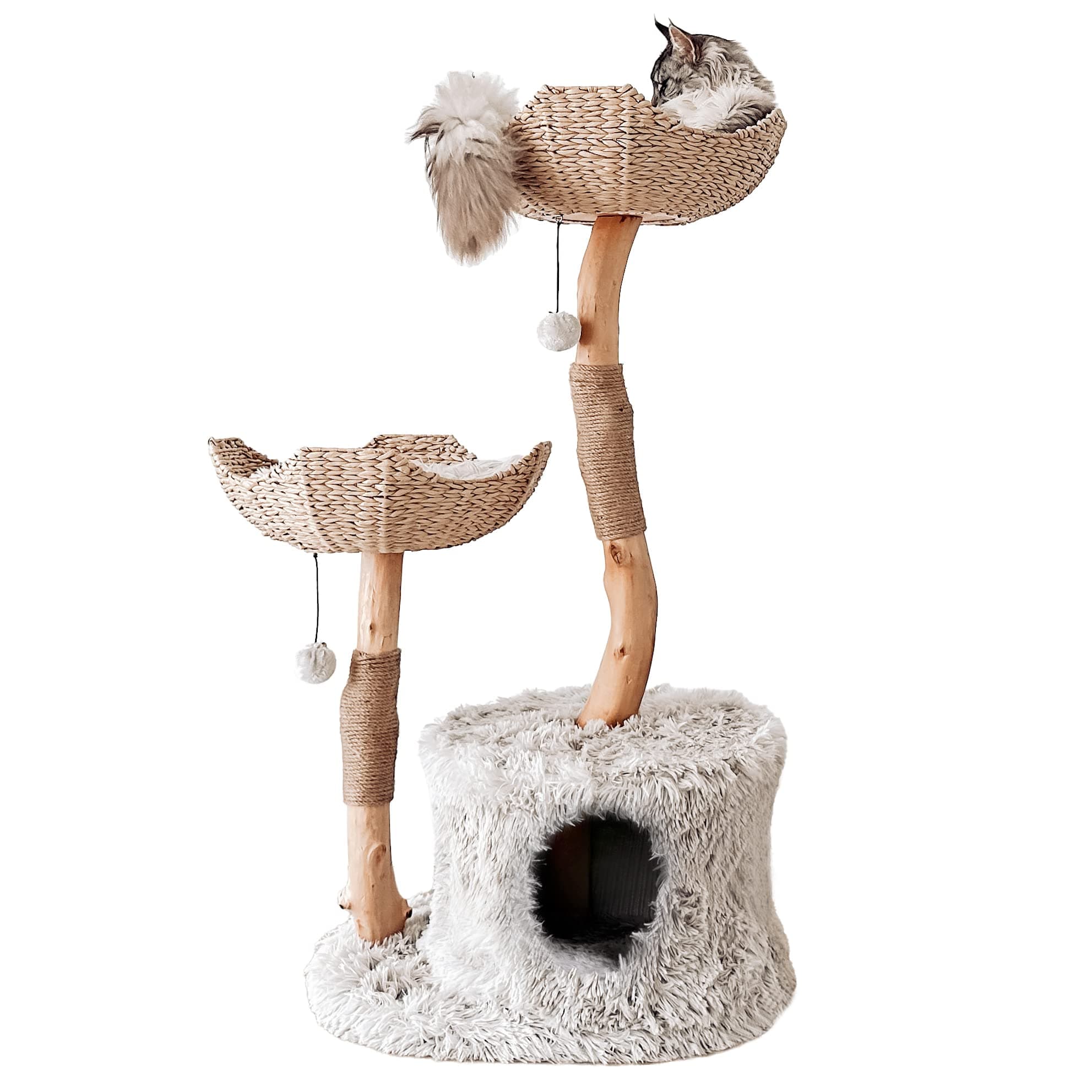 Mau Lifestyle Gray Cento Cat Tree, 45.5" H, 37 LBS, Grey/Gray