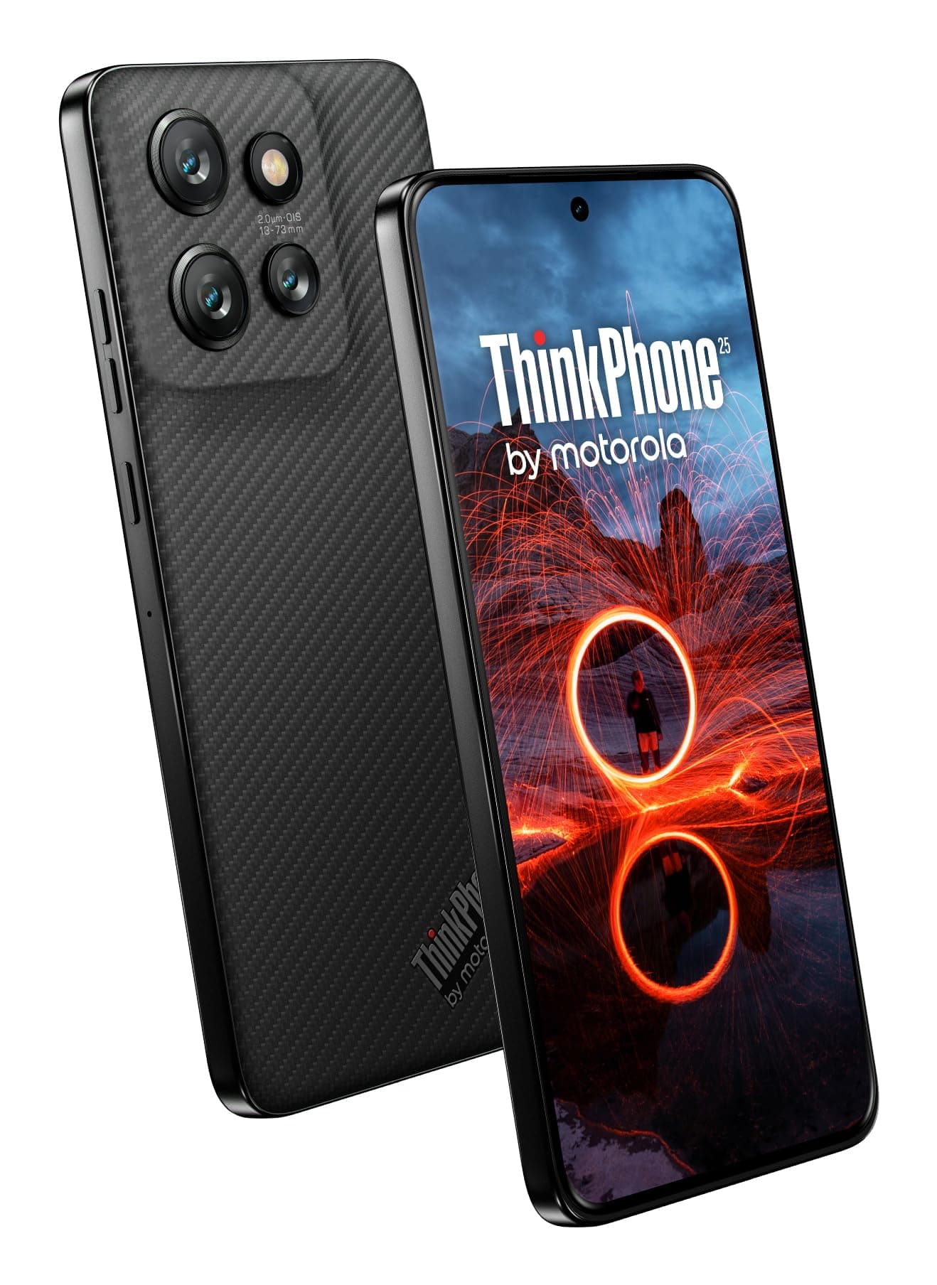 ThinkPhone 25 5G 2024 (Carbon Black) XT2409-06 | Dual SIM (Nano SIM, eSIM) 256GB + 8GB RAM Android 14 SIM-free Factory Unlocked Smartphone