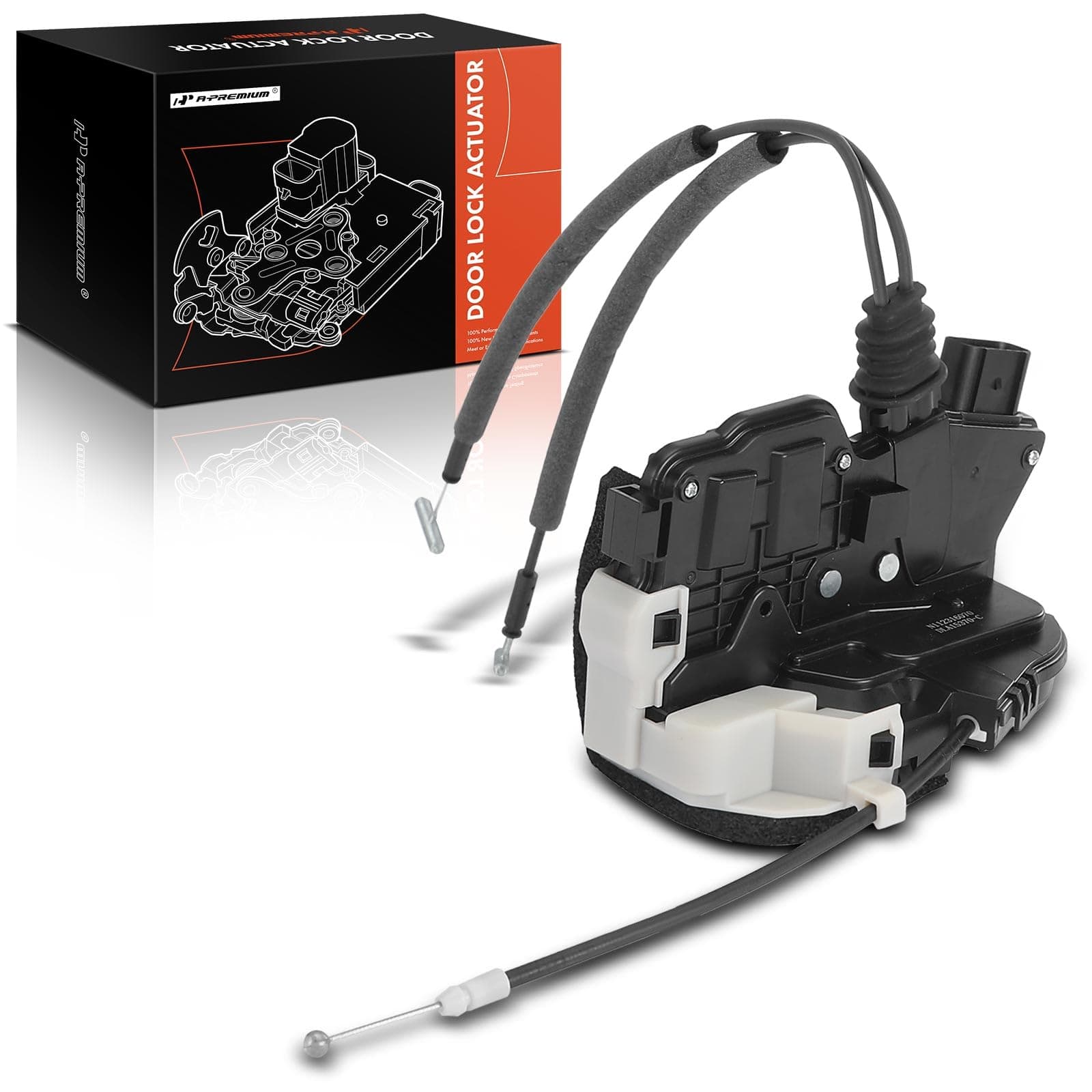 A-Premium Door Lock Latch Actuator Compatible with Kia Vehicles - Sorento 2011 2012 2013 2014 2015 - Rear Right Passenger Side, 4 Pins, Replace# 814202P000, 81420-2P000, DLA1537