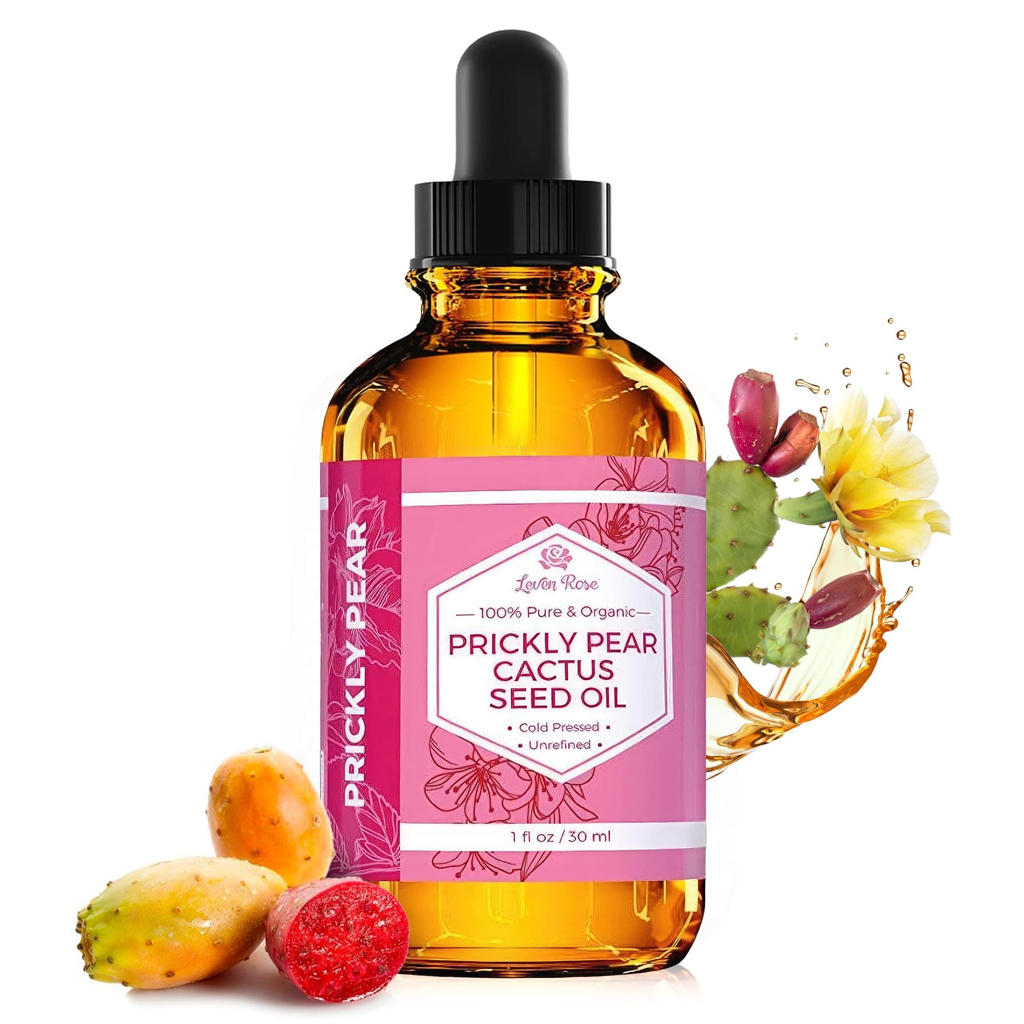Leven Rose Prickly Pear Cactus Seed Oil (1oz)
