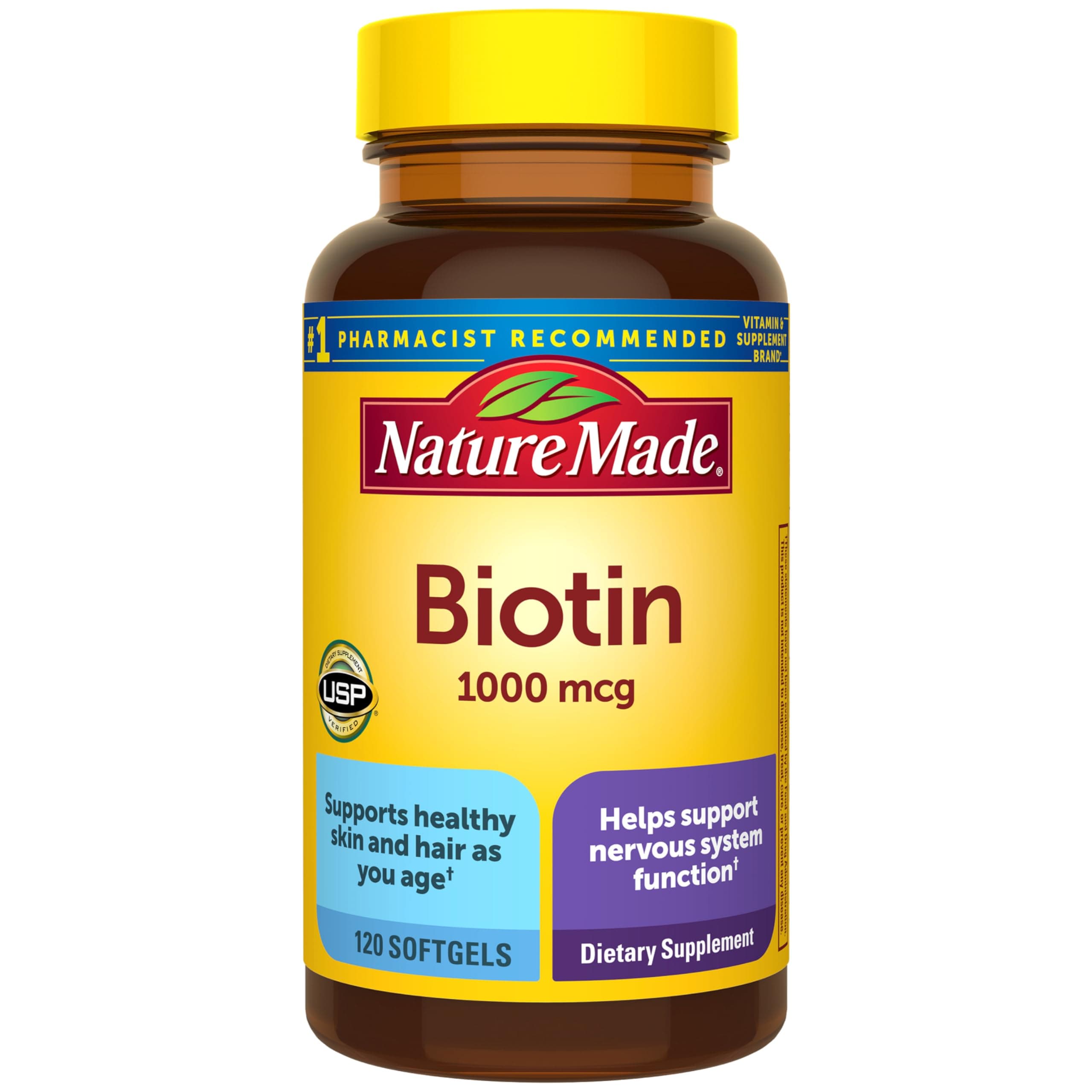 One Per Day Biotin (B7) 1000 mcg. Softgels 120 Ct