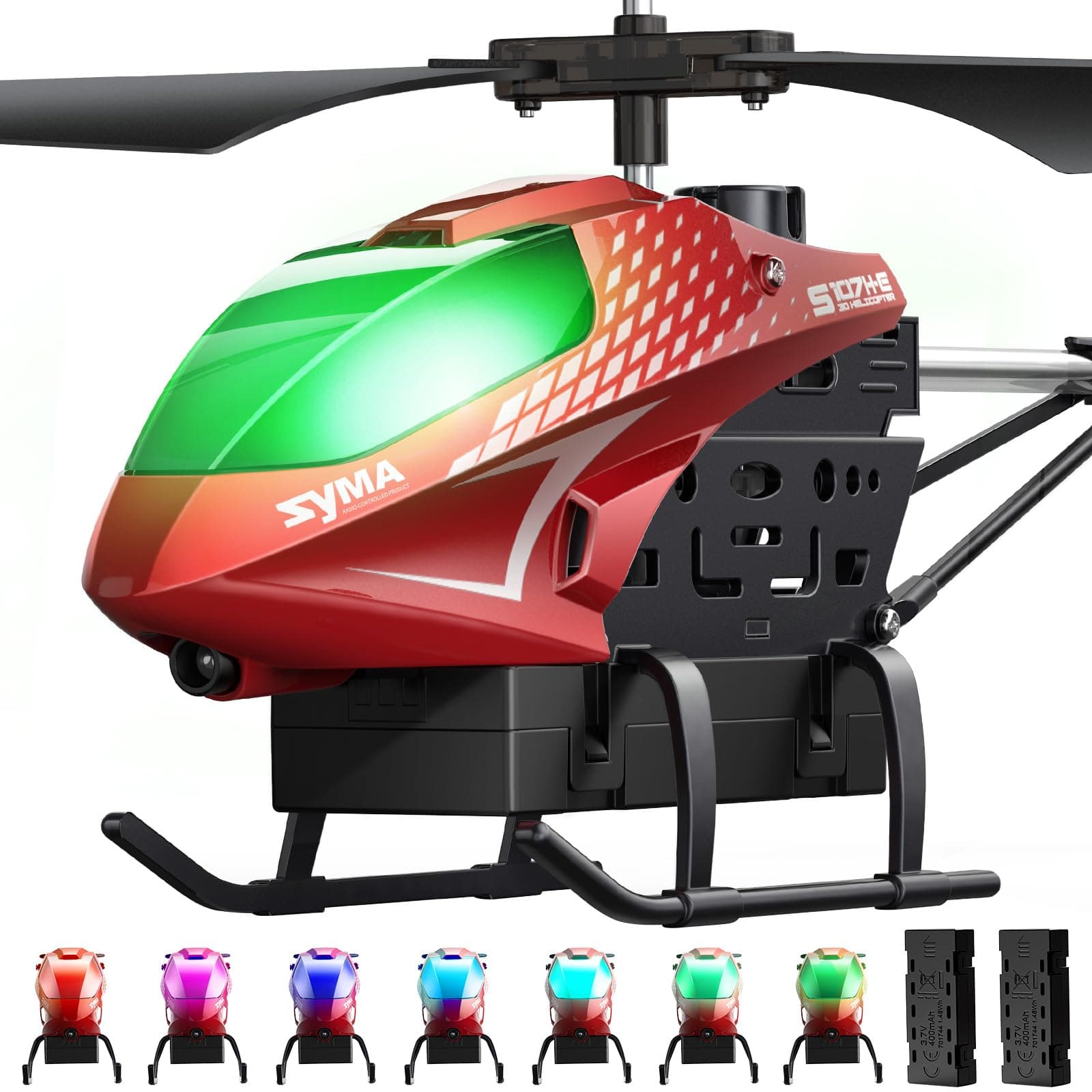 RC Helicopter, Remote Control Helicopter with 40 Mins Flight Time(2 Batteries), Auto Obstacle Avoidance, 7 LED Lights and Altitude Hold, Gifts Toys for Kids 8-12