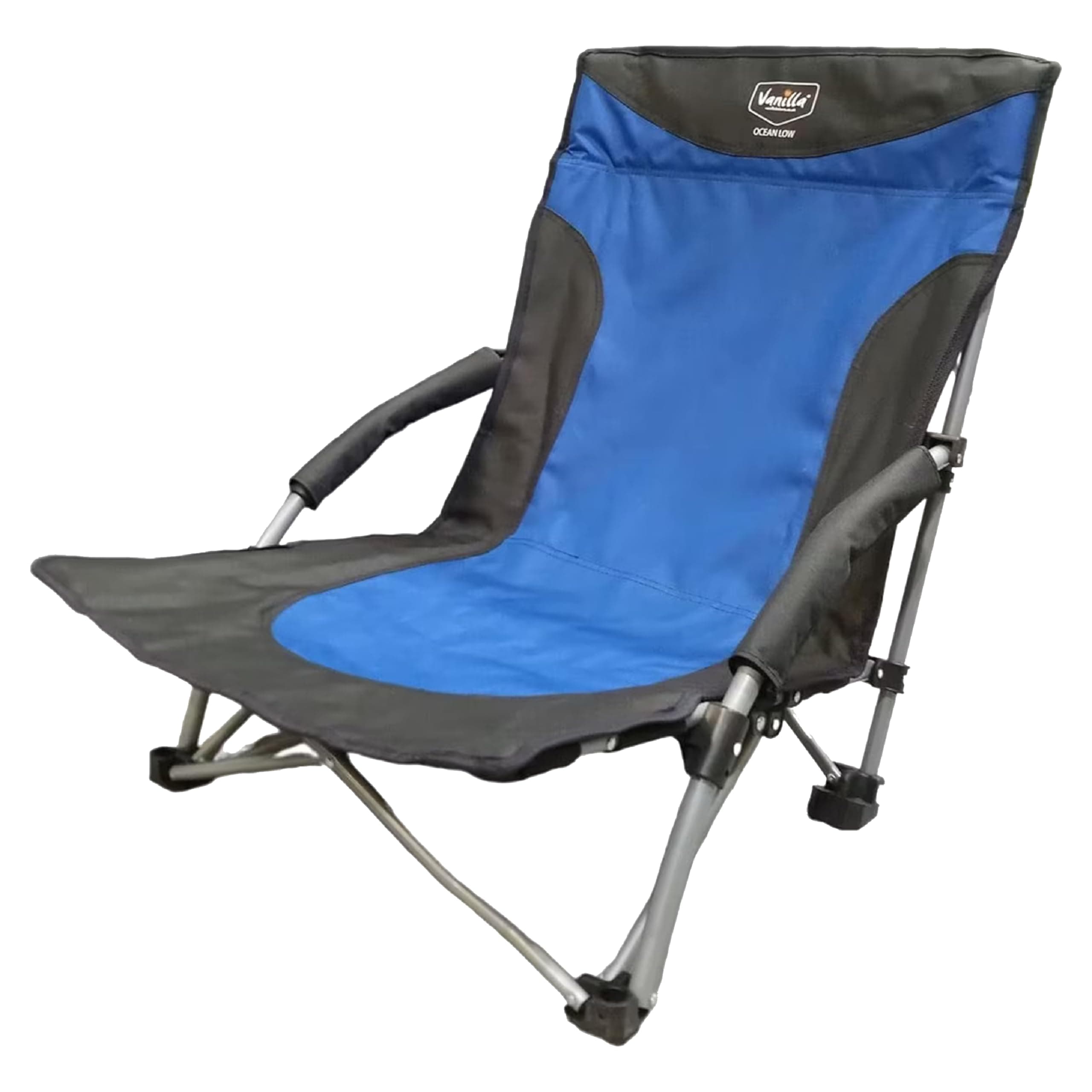 Vanilla Leisure Beach Chairs Low Folding Lightweight Compact & Portable Beach Chair For holiday, Festival, Camping & More High Back Foldable & Reclining Low Chairs