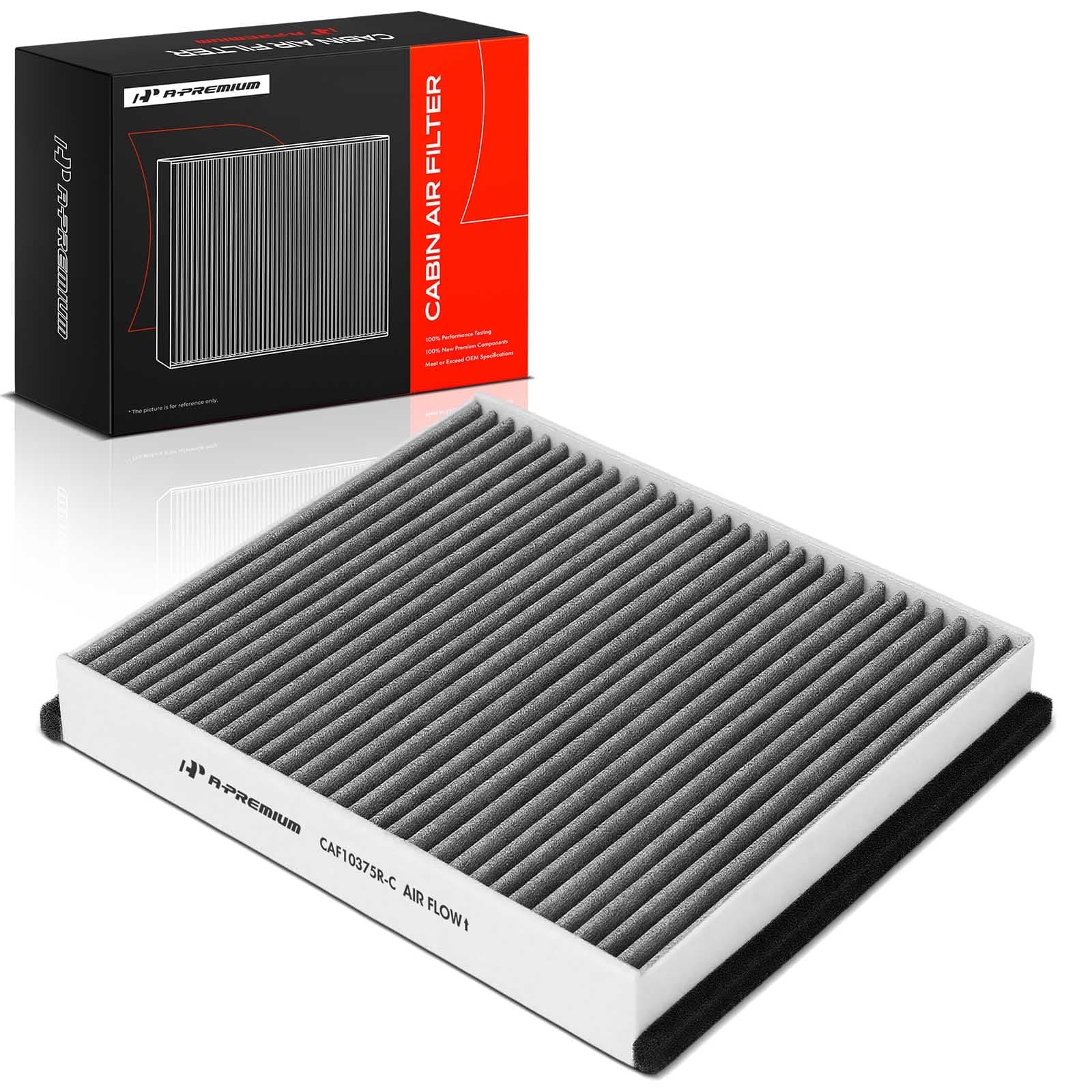 A-Premium Cabin Air Filter with Activated Carbon Compatible with Volvo S40 2004-2011, C30 2007-2013, C70 2006-2013, V50 2005-2011, Replace# 30676484