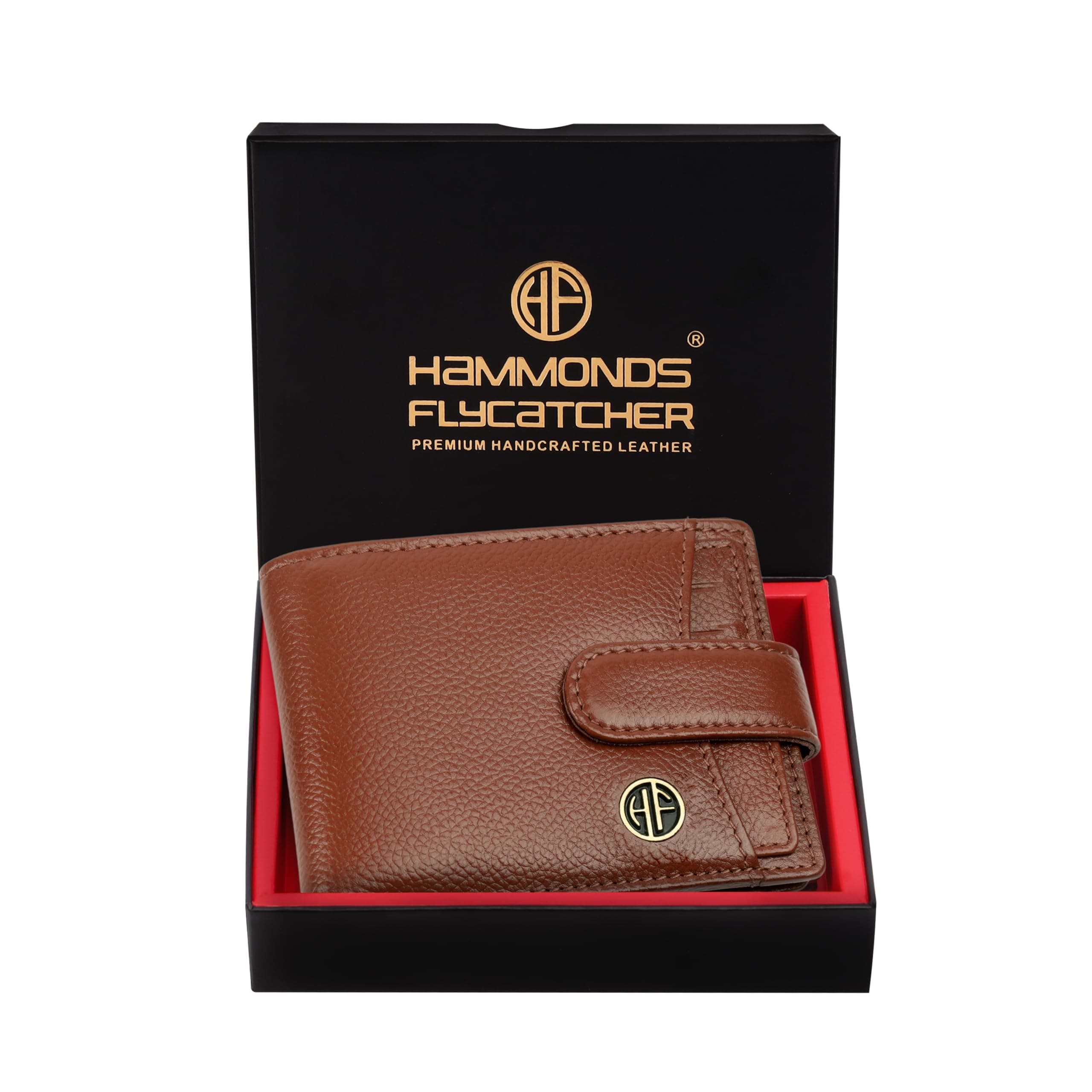 HAMMONDS FLYCATCHER Wallet for Men Leather Original, Mens Wallet, Leather Wallets for Men Stylish, Bi-Fold Wallets for Man, 5 Card Slots, Easy Access Card Slots, Coin Pocket, Gift for Mens, Tan